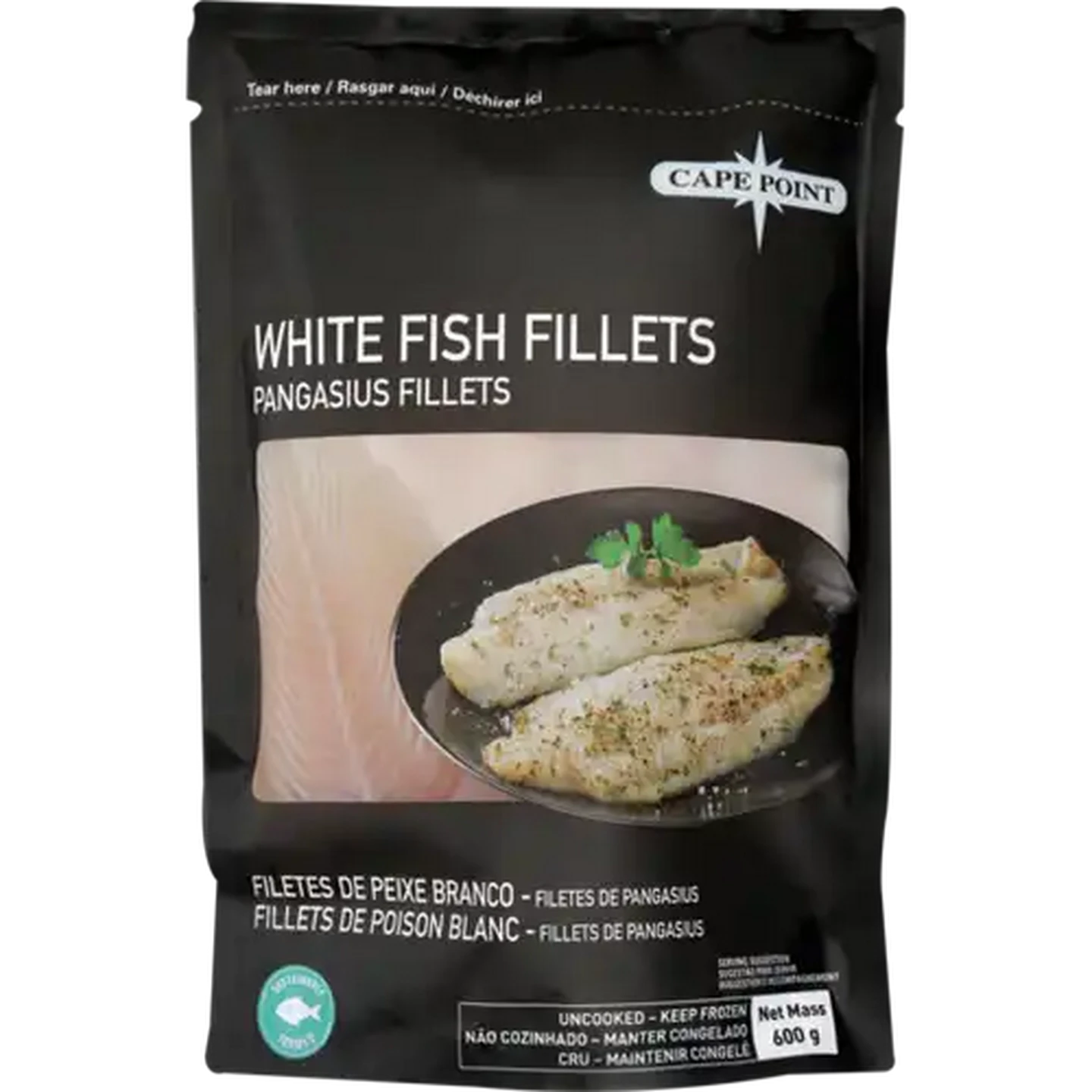 Image of Cape Point Frozen Pangasius Fillets 600g