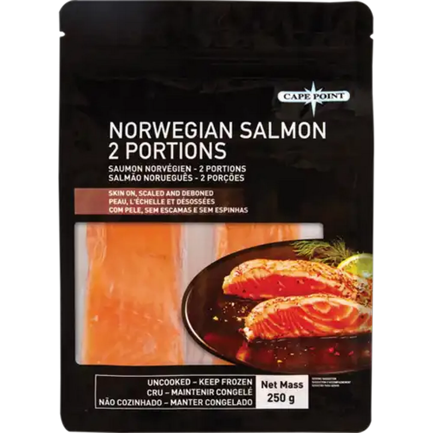 Image of Cape Point Frozen Norwegian Salmon 2 x 125g
