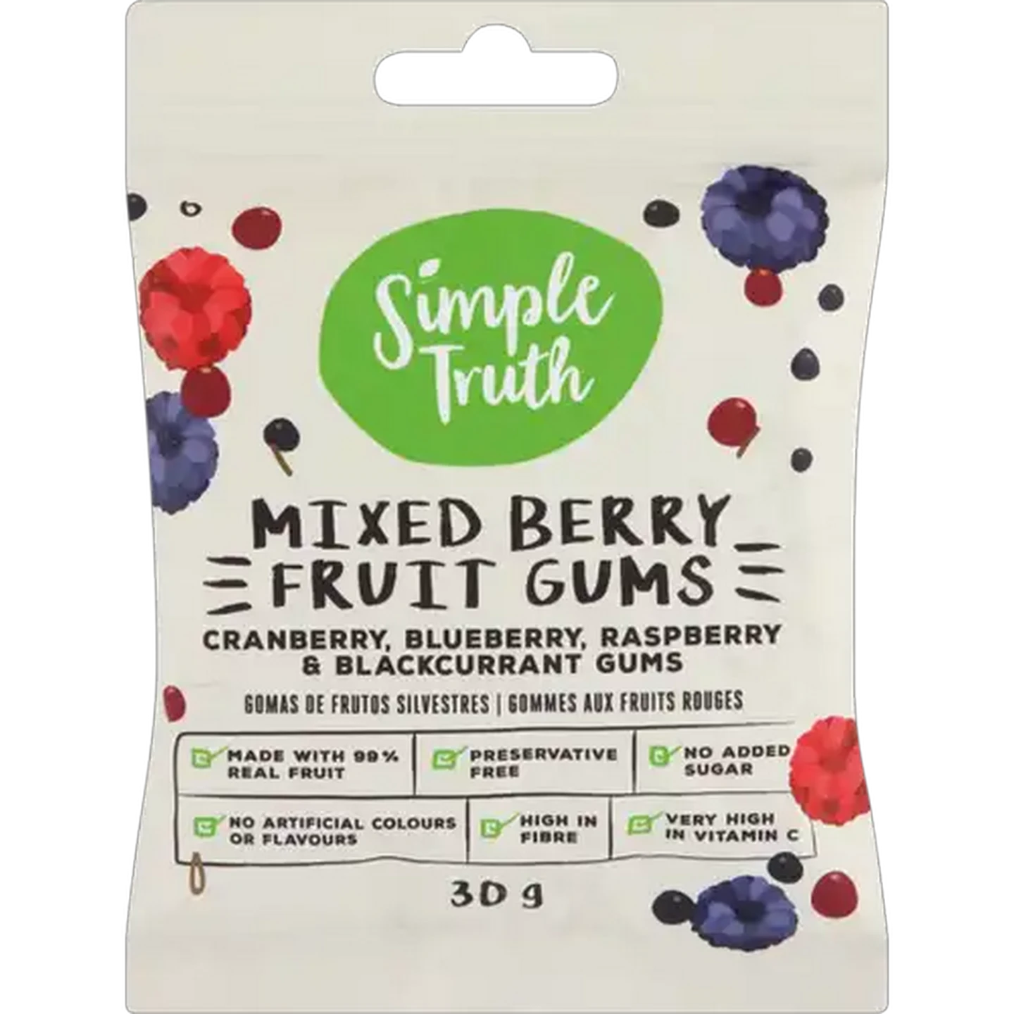 Image of Simple Truth Mixed Berry Fruit Gums 30g