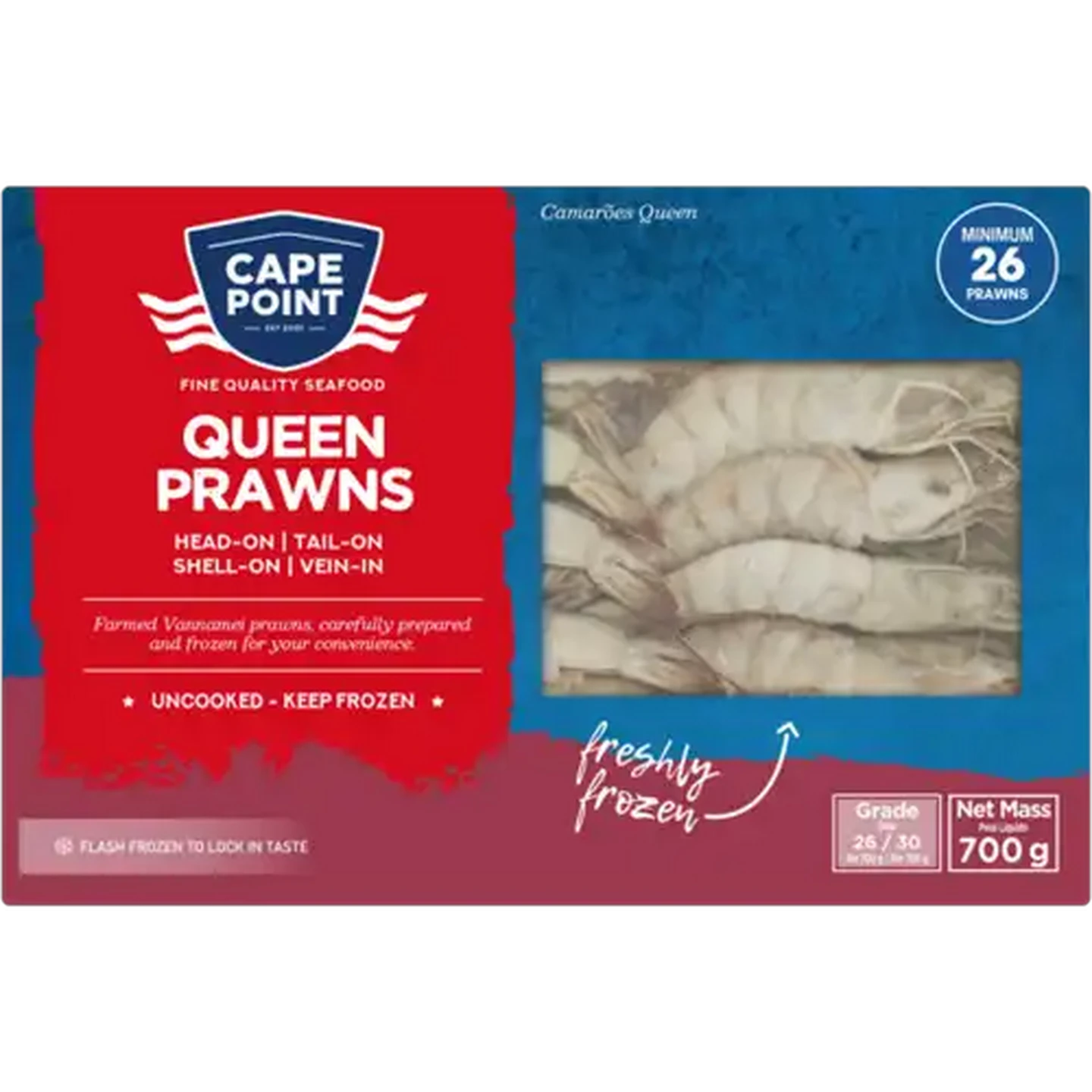 Image of Cape Point Frozen Queen Prawns 700g