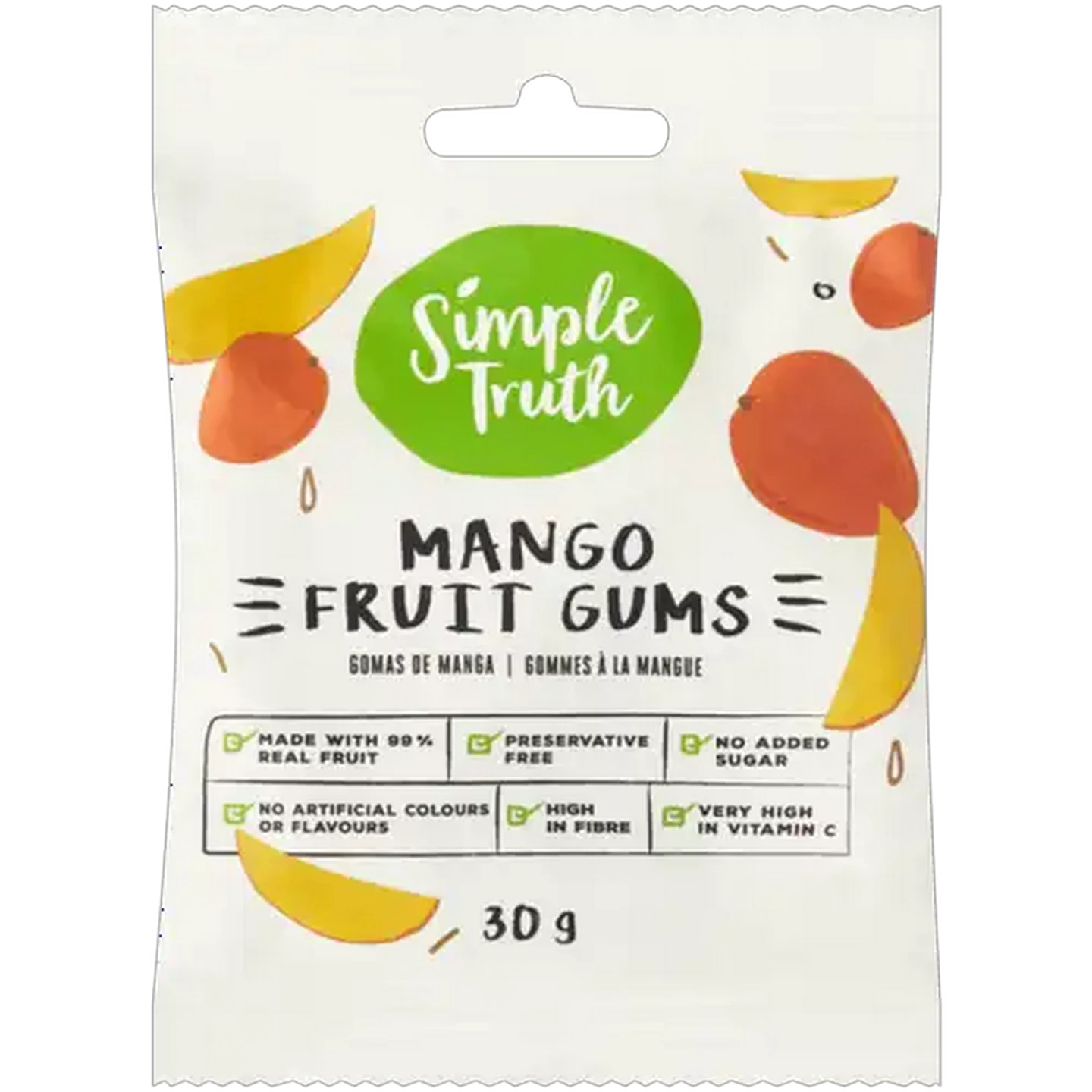 Image of Simple Truth Mango Fruit Gums 30g