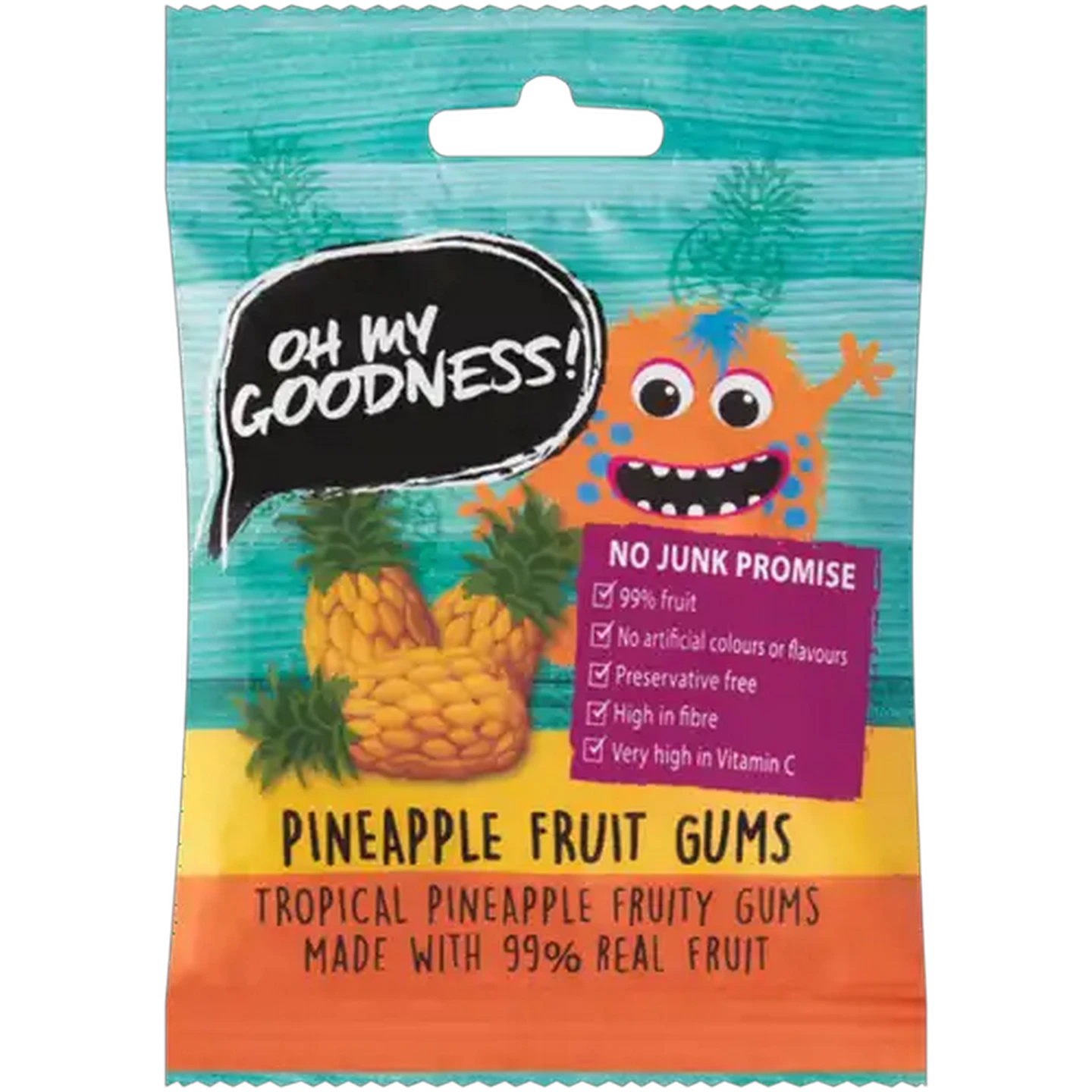 Image of Oh My Goodness! Pineapple Fruit Gums 30g