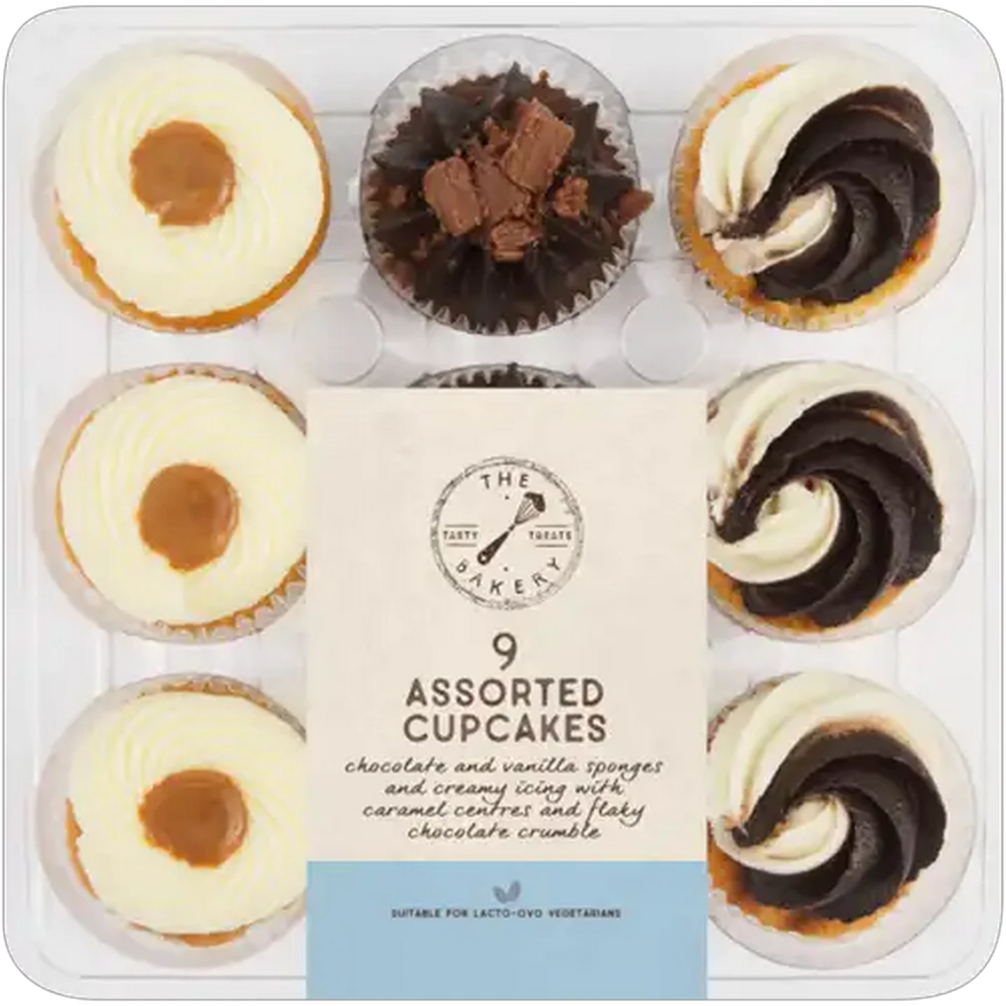 Image of The Bakery Mini Assorted Cupcakes 9 Pack (Flavour May Vary)