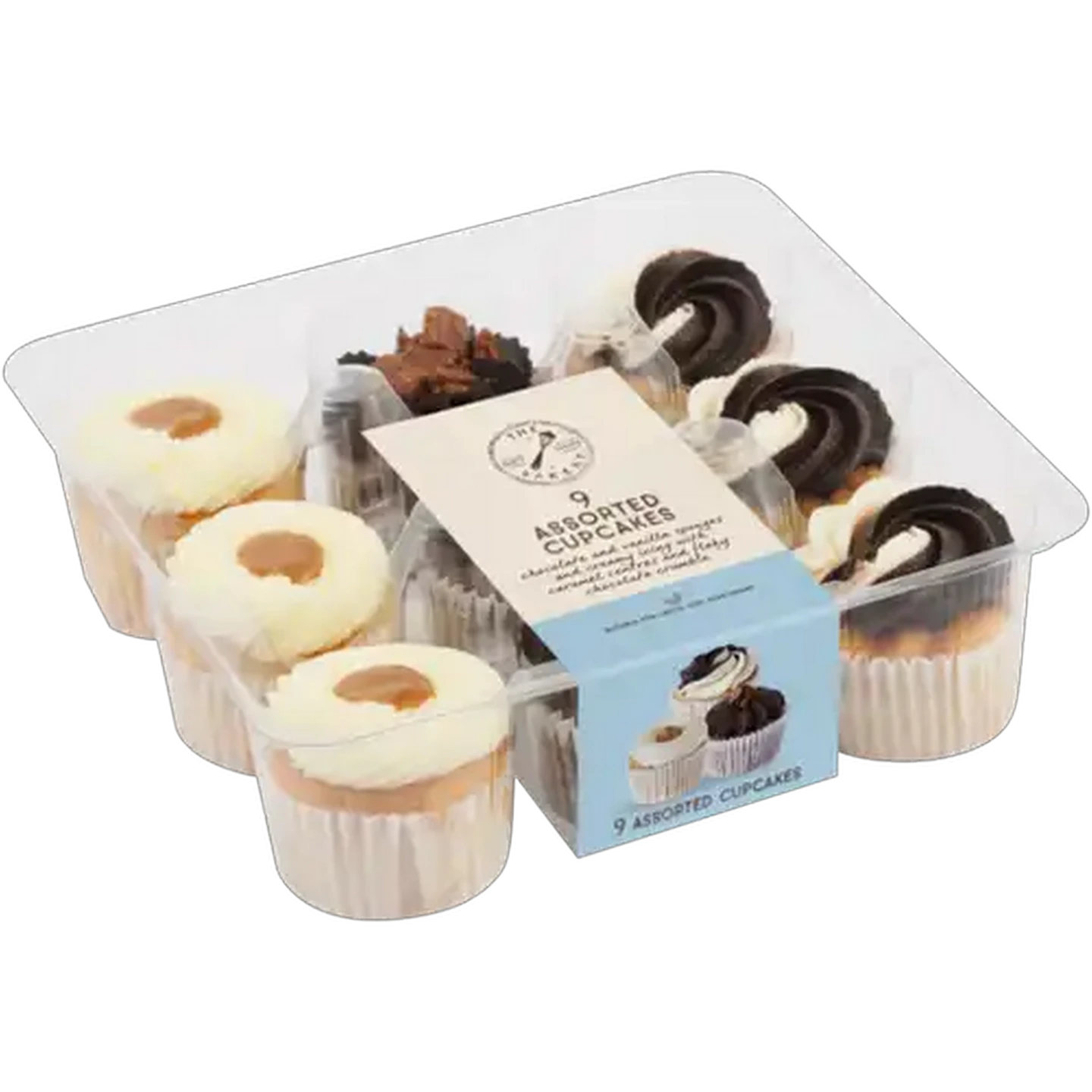 Image of The Bakery Mini Assorted Cupcakes 9 Pack (Flavour May Vary)