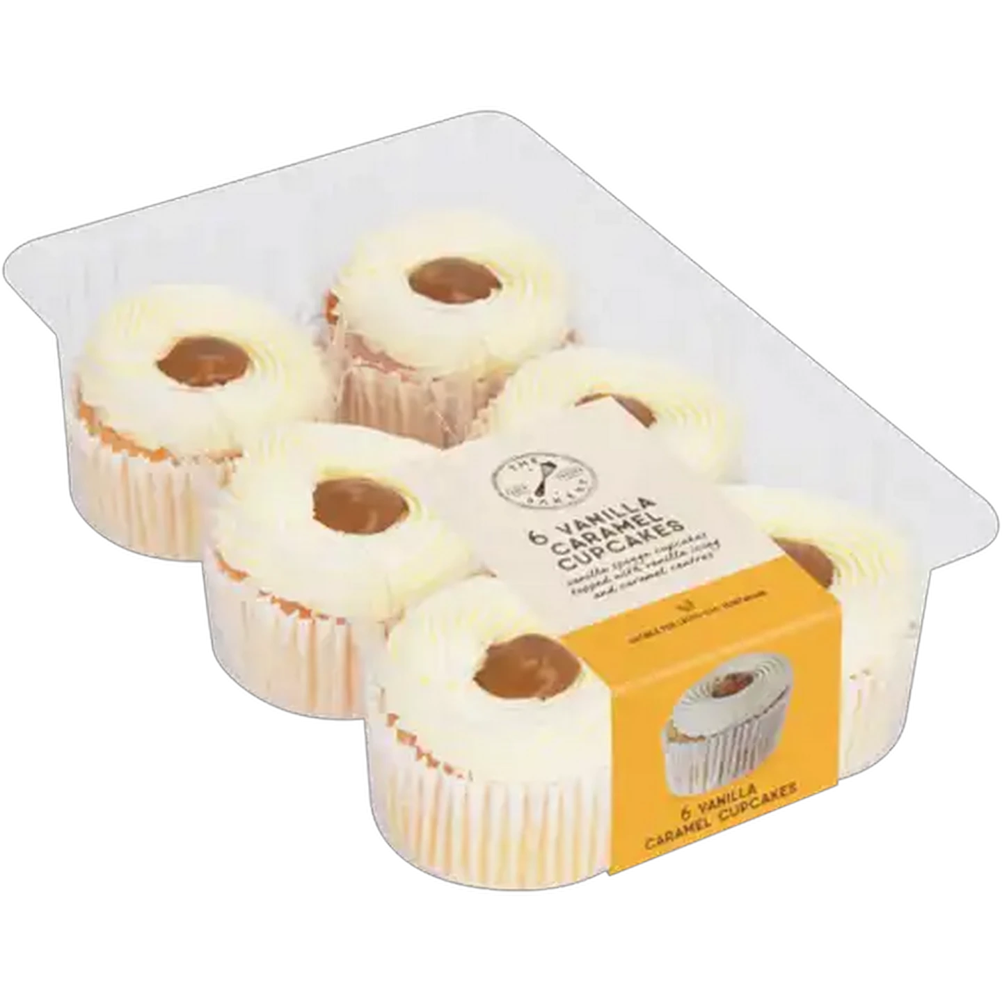 Image of The Bakery Vanilla Caramel Cupcakes 6 Pack