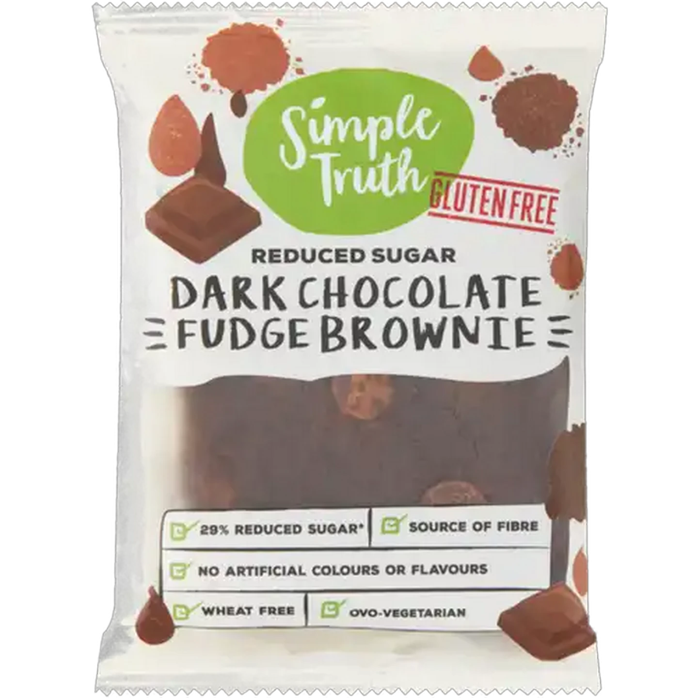 Image of Simple Truth Gluten Free Dark Chocolate & Fudge Brownie 70g