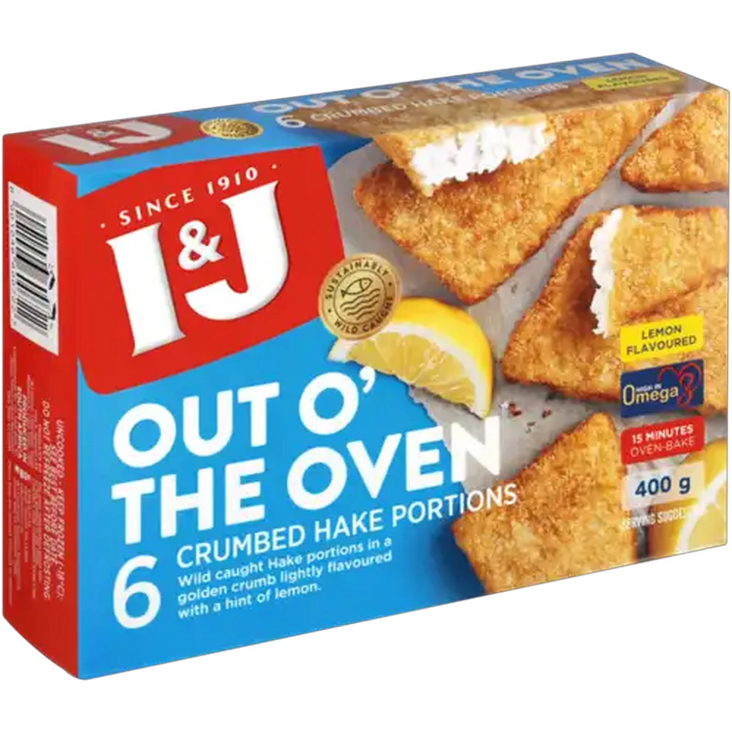 Image of I&J Out O' The Oven Frozen Lemon Crumbed Fish 400g