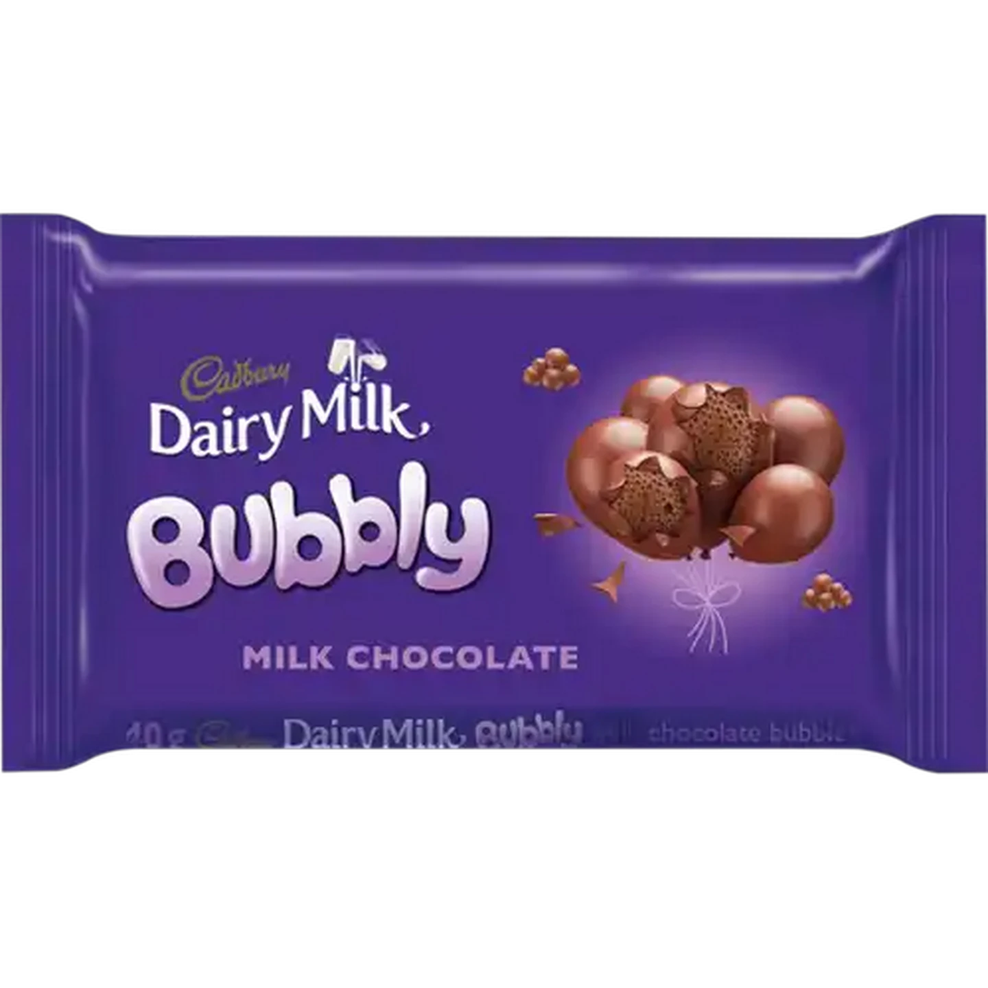 Image of Cadbury Dairy Milk Bubbly Chocolate Slab 40g