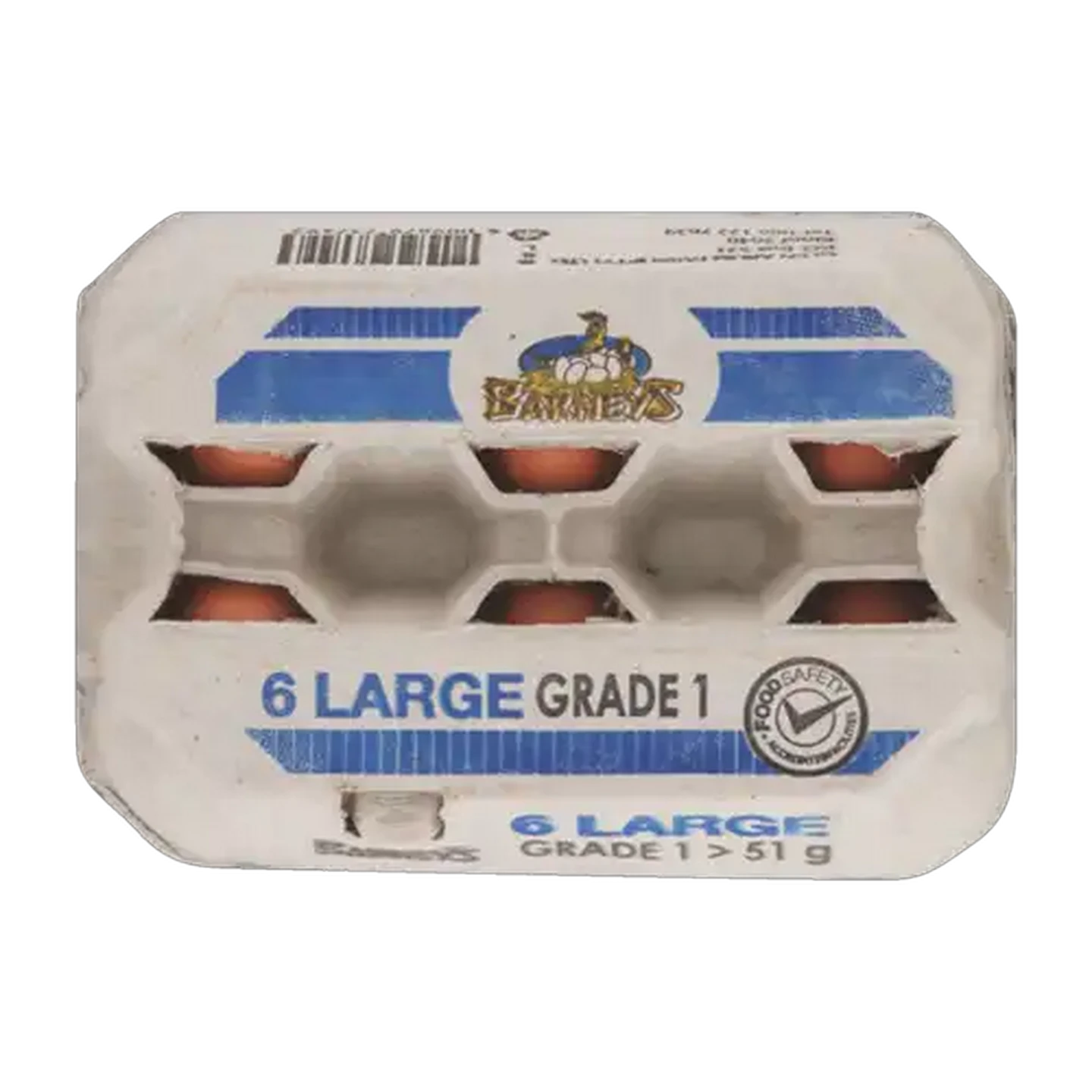 Image of Barney's Large Eggs 6 Pack