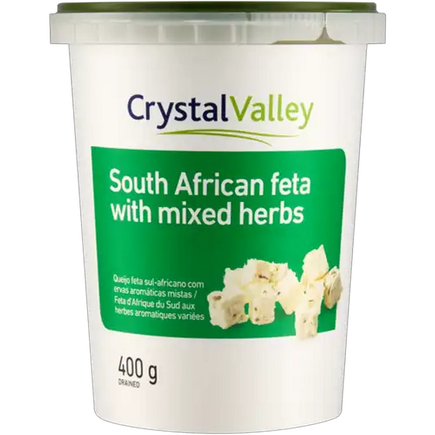 Image of Crystal Valley South African Feta with Mixed Herbs 400g