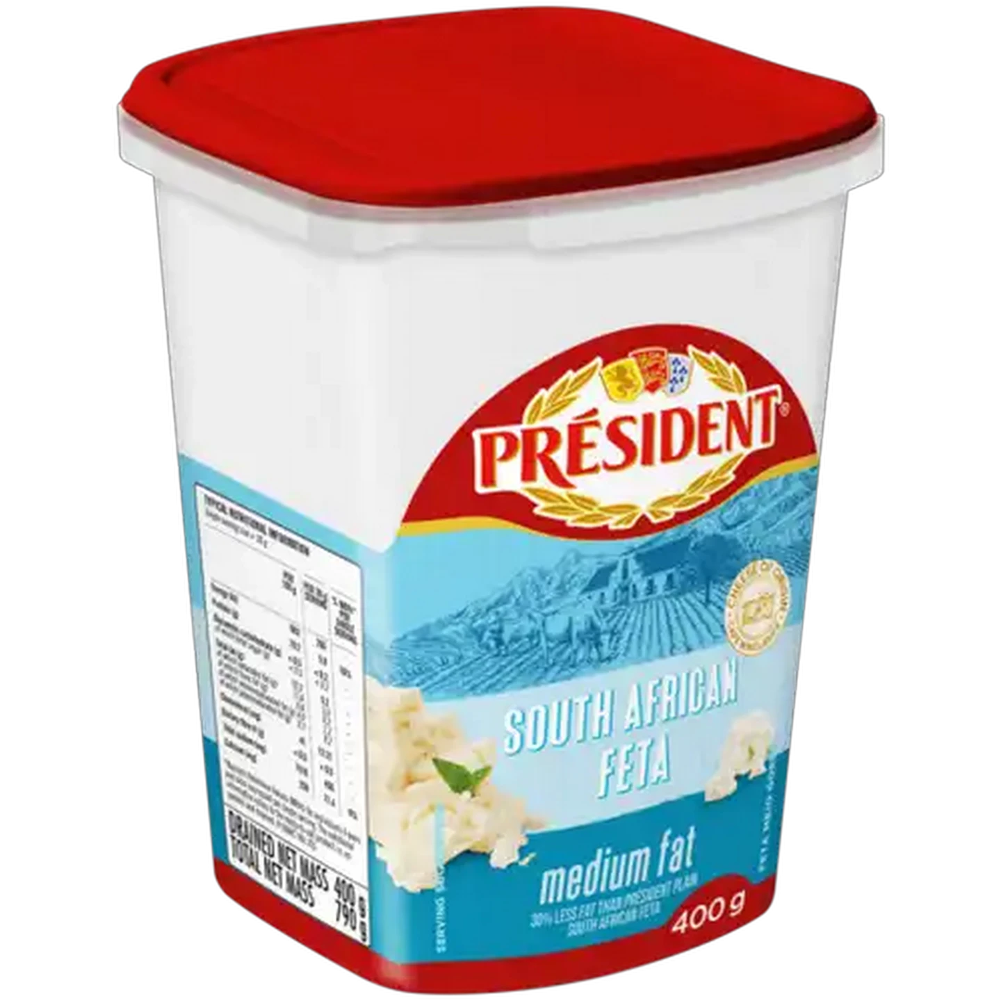 Image of Président Medium Fat Feta Cheese 400g