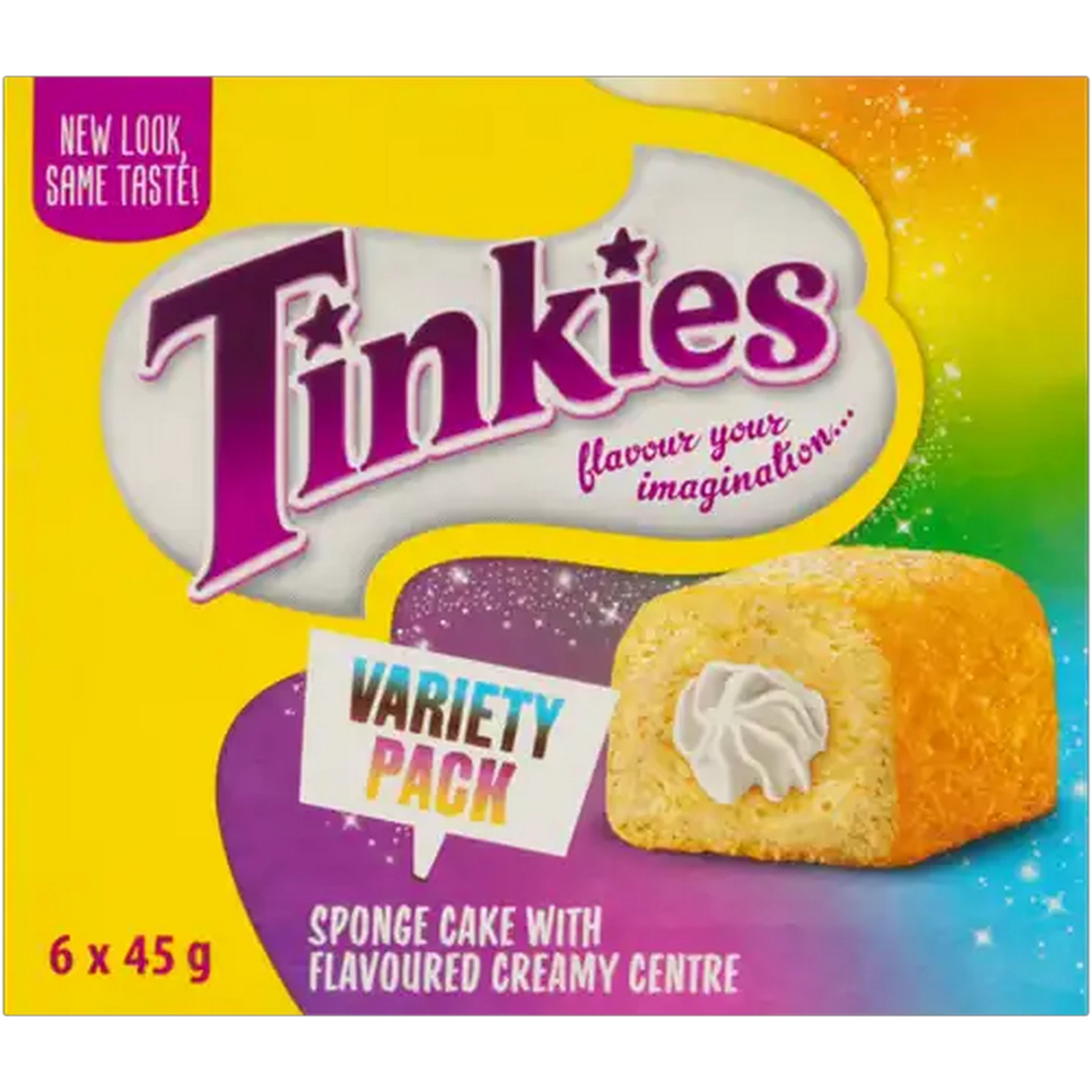 Image of Tinkies Flavoured Creamy Sponge Cakes Variety Pack 6 x 45g