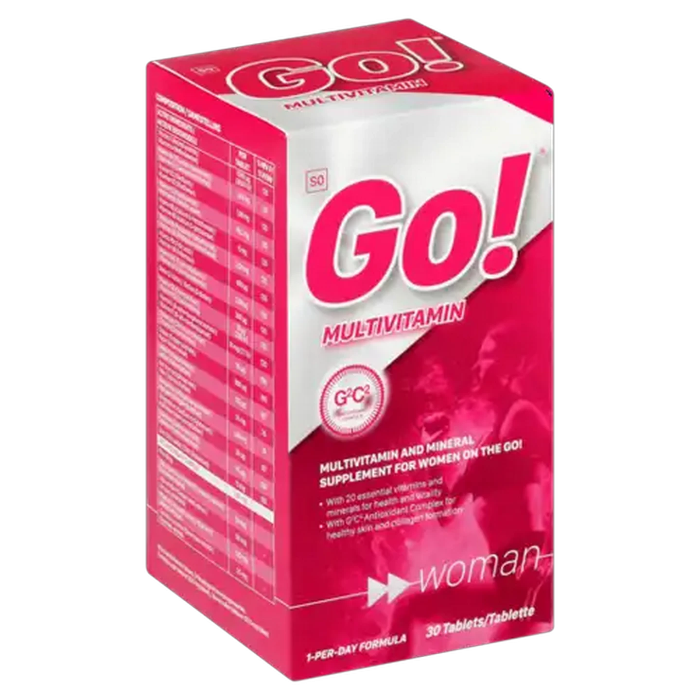 Image of Nativa Go! Womens Multivitamin & Mineral Supplement Tablets 30 Pack