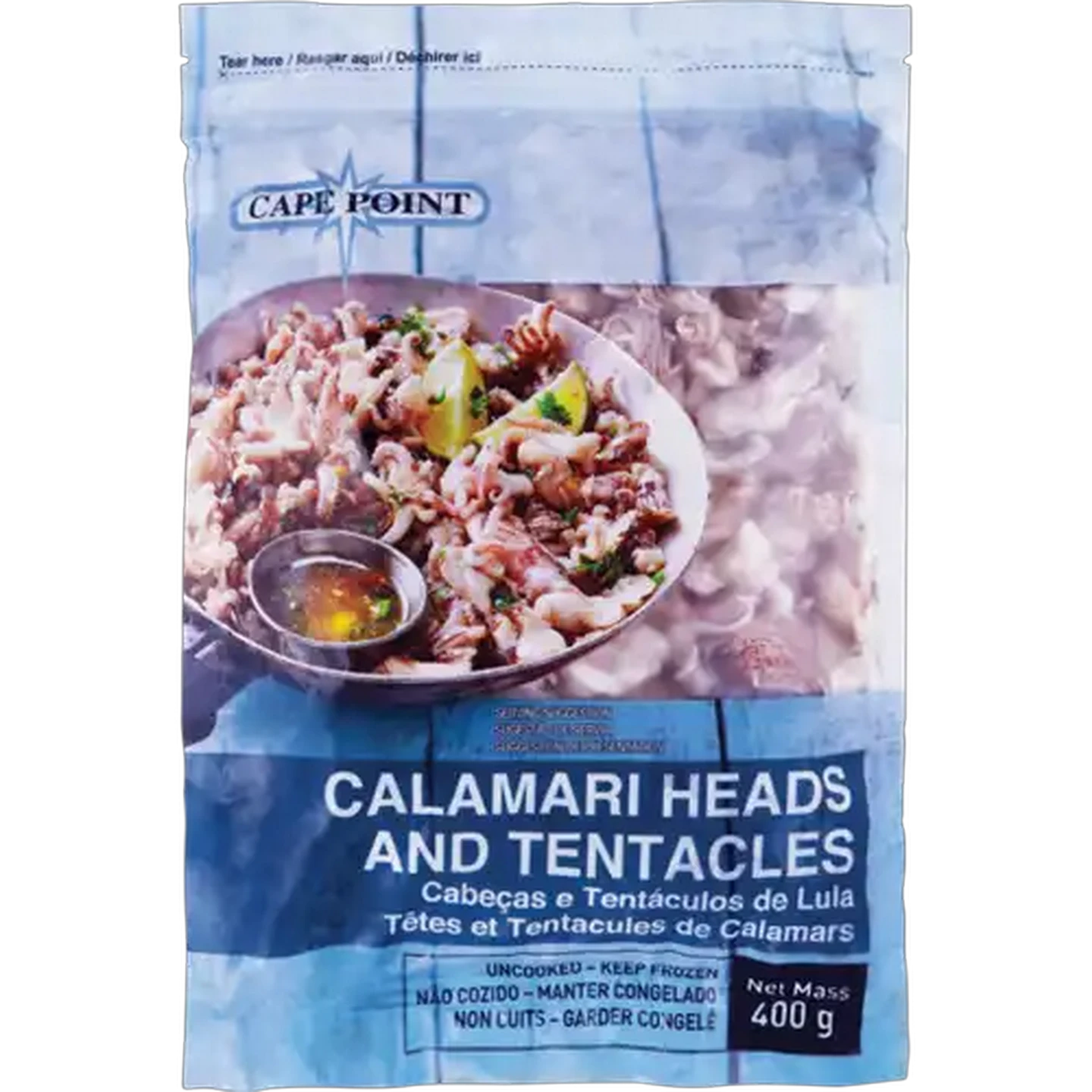Image of Cape Point Frozen Calamari Heads & Tentacles 400g