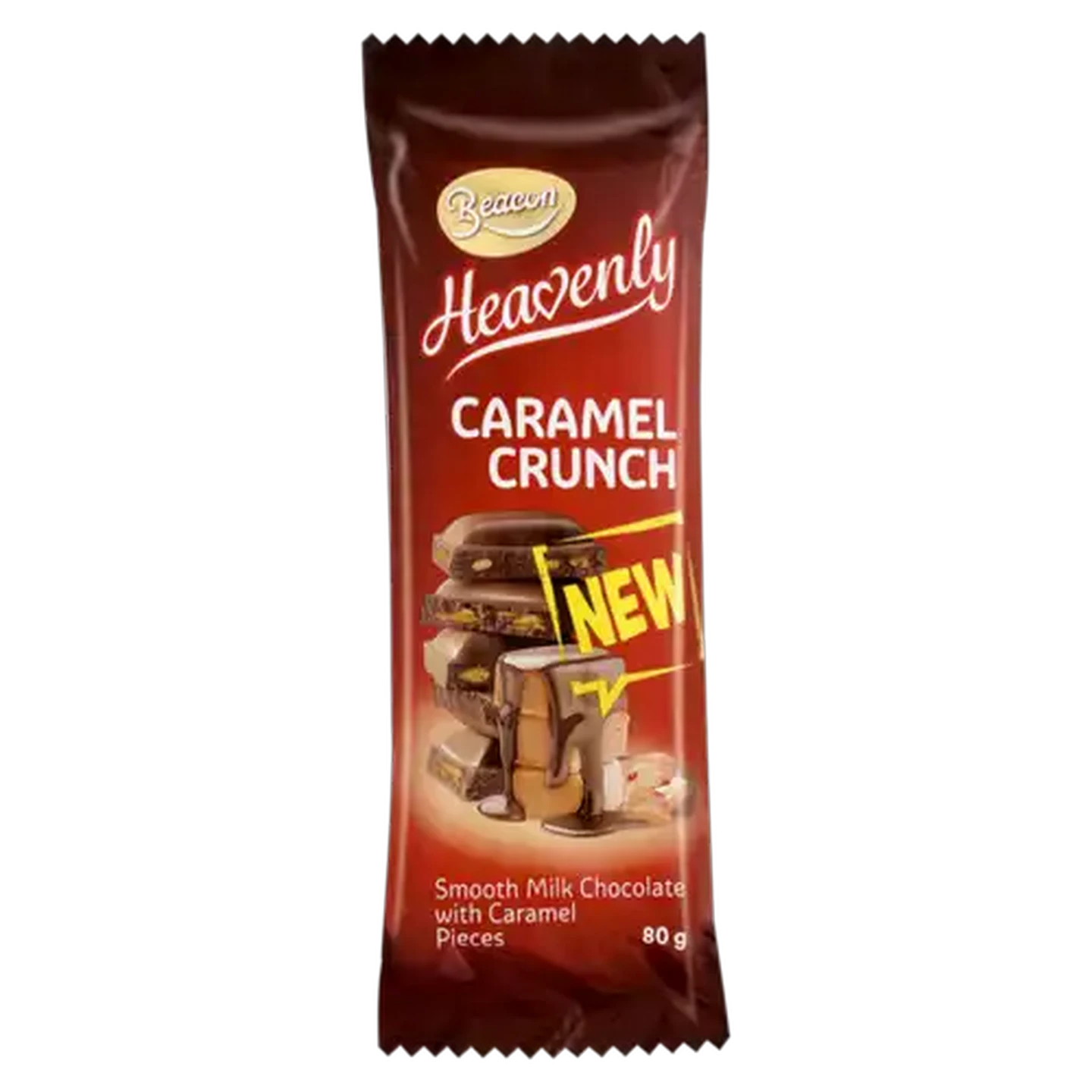 Image of Beacon Heavenly Caramel Crunch Chocolate Slab 80g