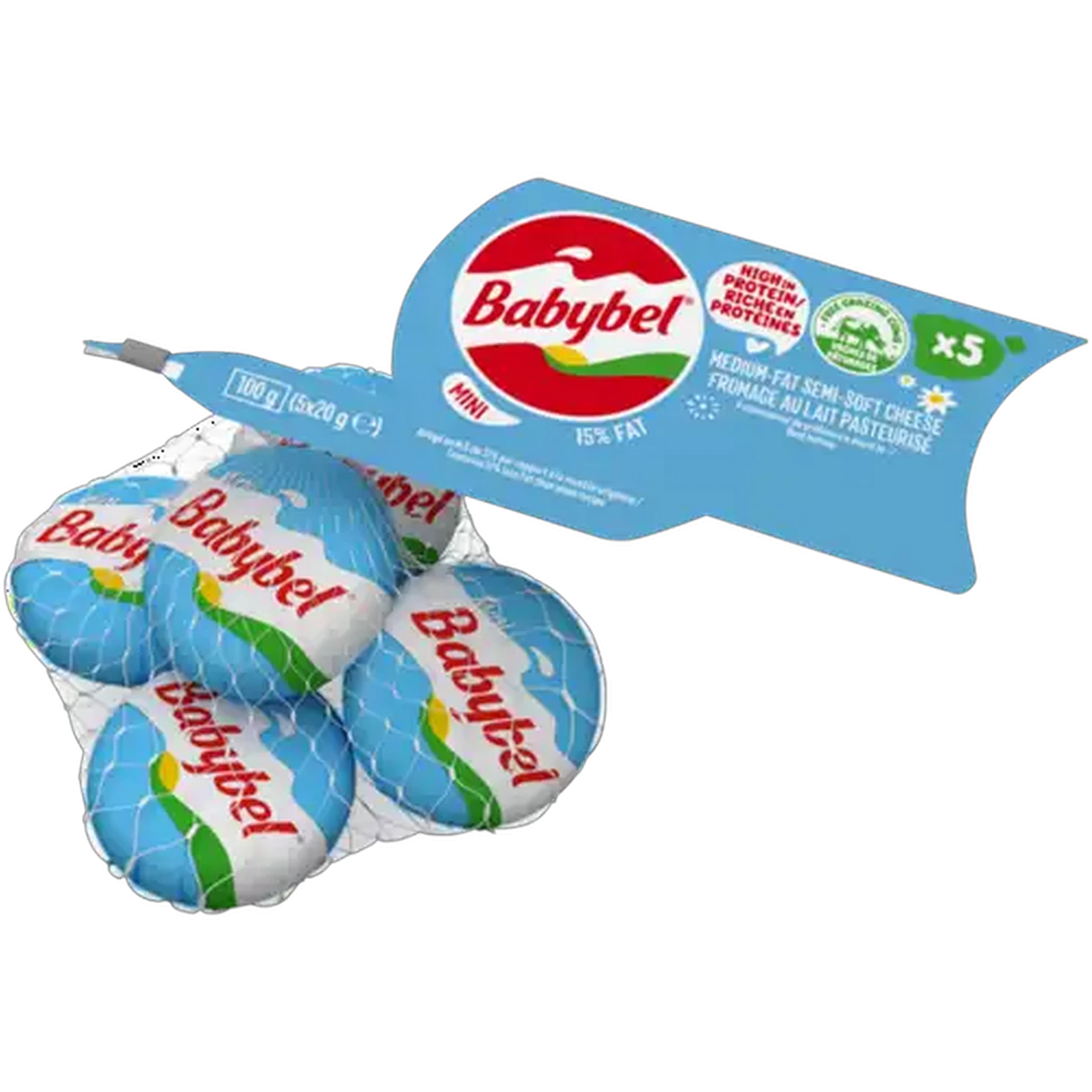 Image of Babybel Mini Semi-Soft Cheese Pack 100g