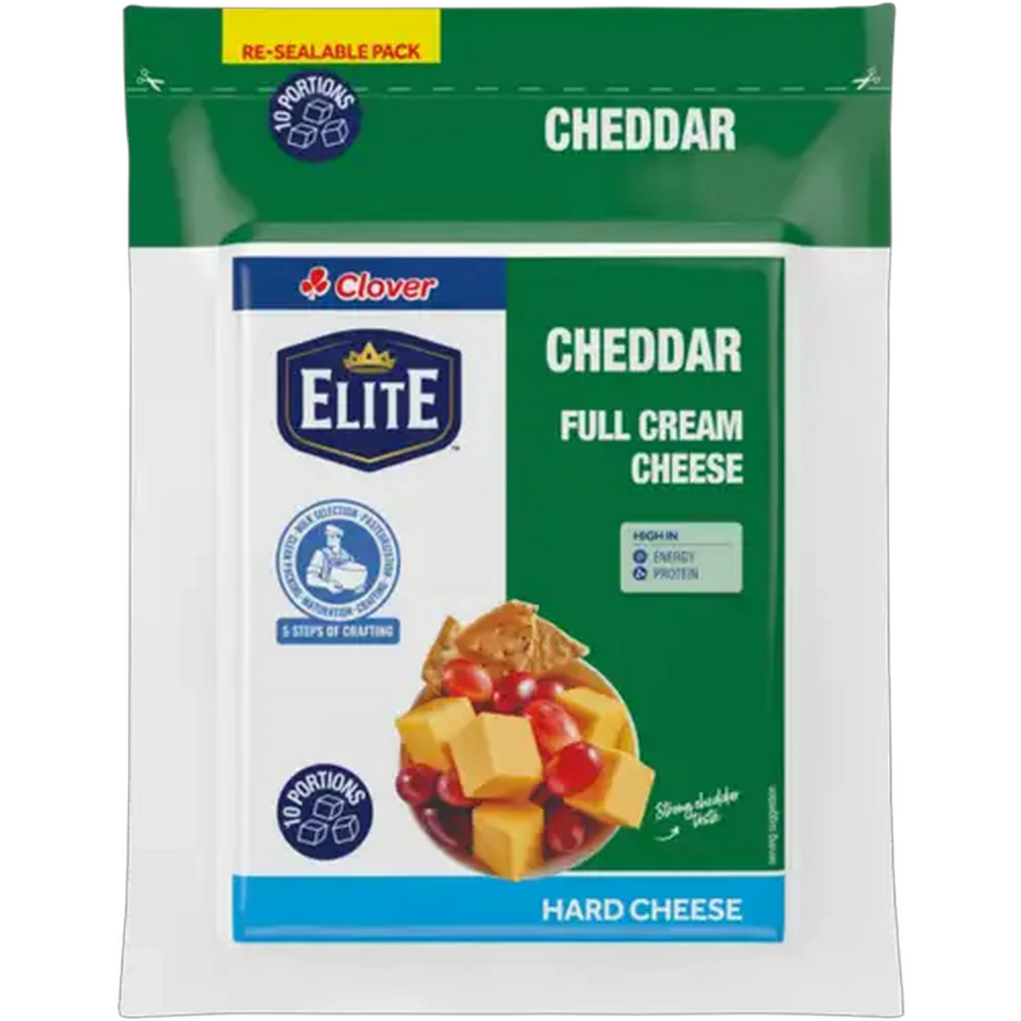 Image of Clover Cheddar Flavoured Hard Cheese Pack 200g