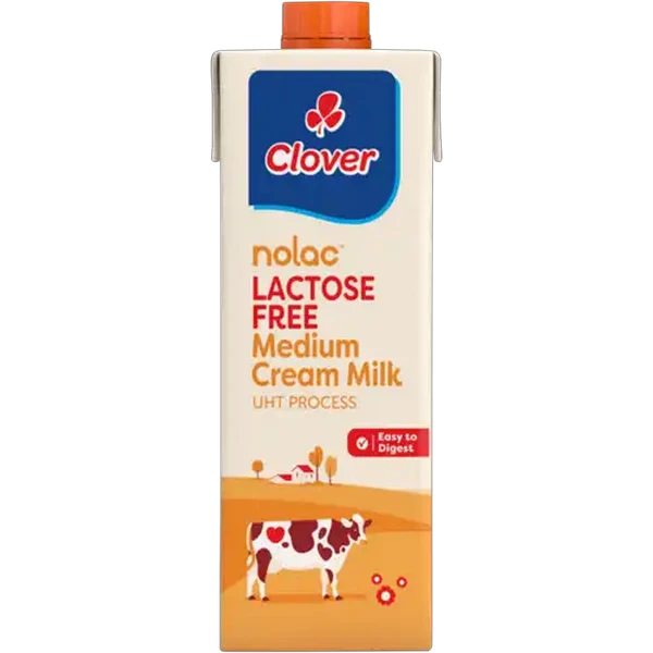 Clover Nolac Lactose Free Medium Cream Milk 1L