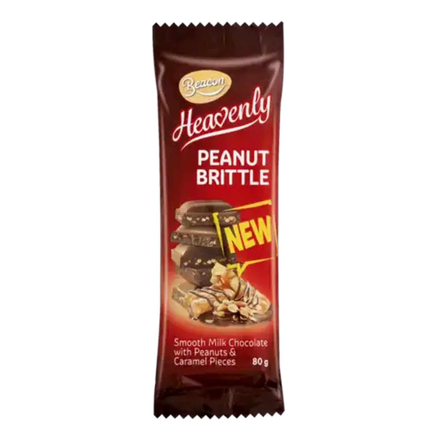 Image of Beacon Peanut Brittle Chocolate Slab 80g