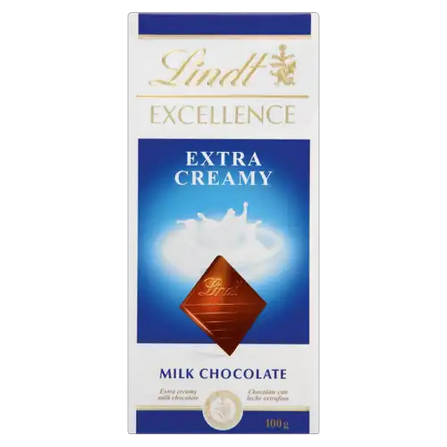 Image of Lindt Excellence Extra Creamy Milk Chocolate Slab 100g