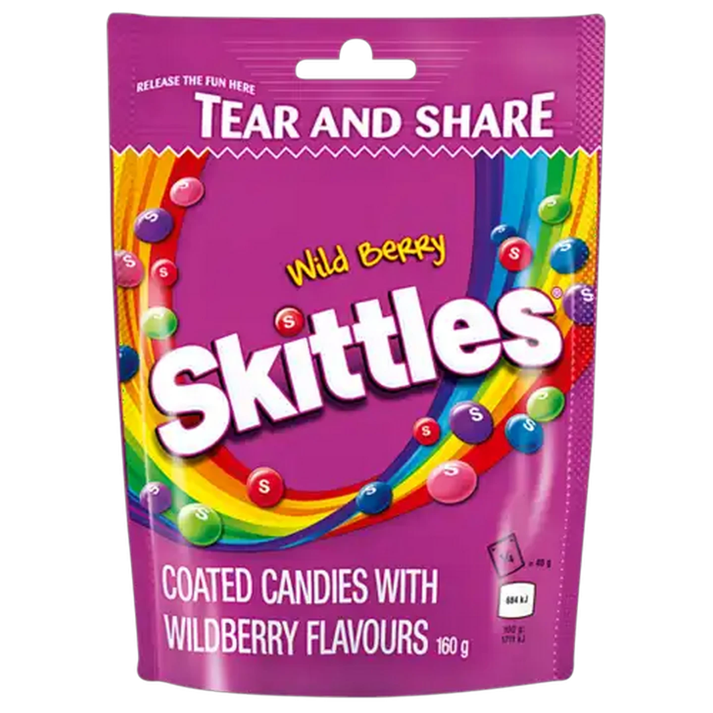 Image of Skittles Wild Berry Sweets 160/136g