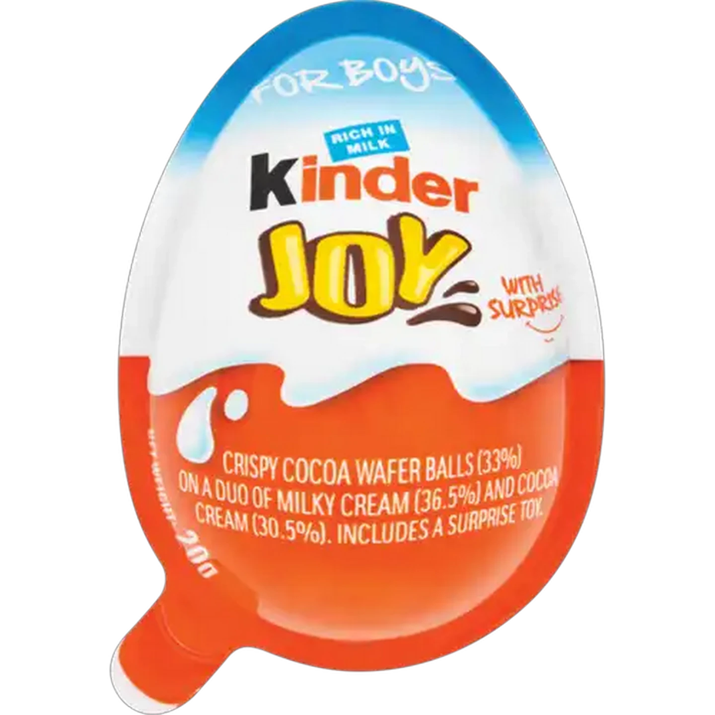 Image of Kinder Joy Egg Chocolate For Boys 20g