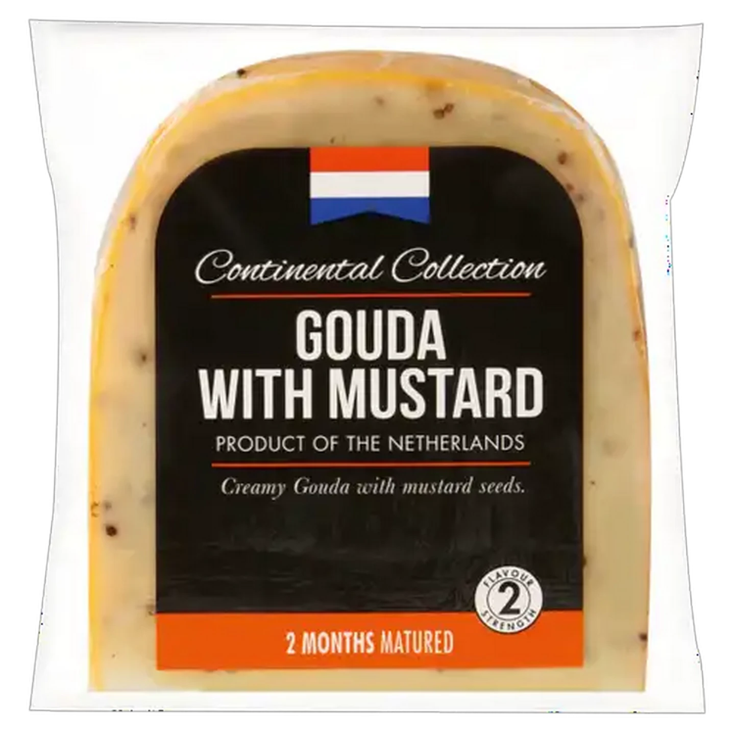 Image of Continental Gouda With Mustard Cheese Pack 150g