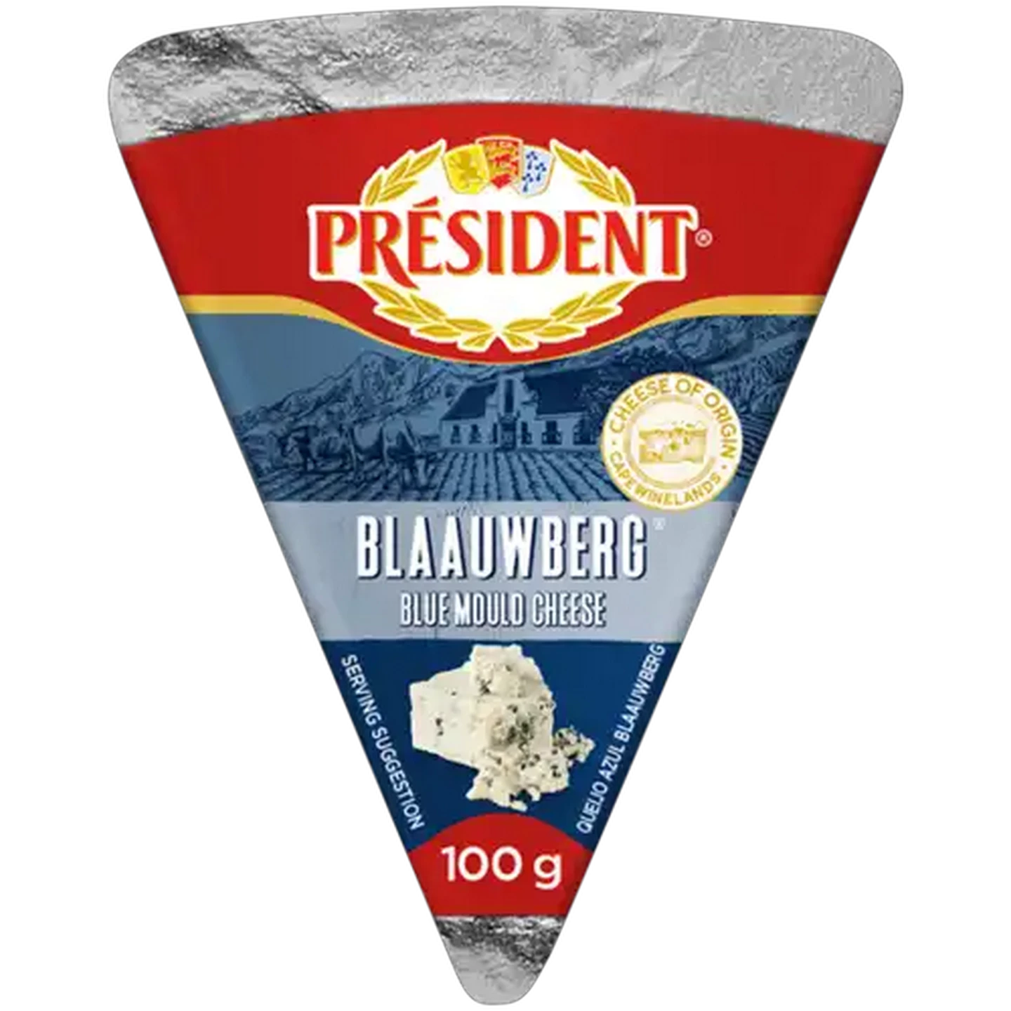 Image of Président Blaauwberg Strong Blue Mould Cheese 100g