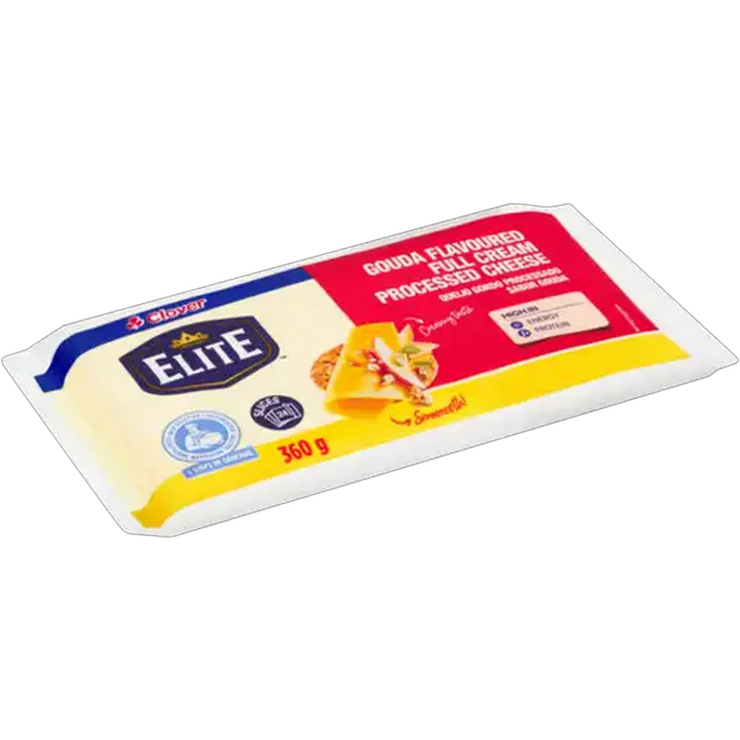 Image of Clover Gouda Flavoured Full Cream Processed Cheese Slices 24 Pack
