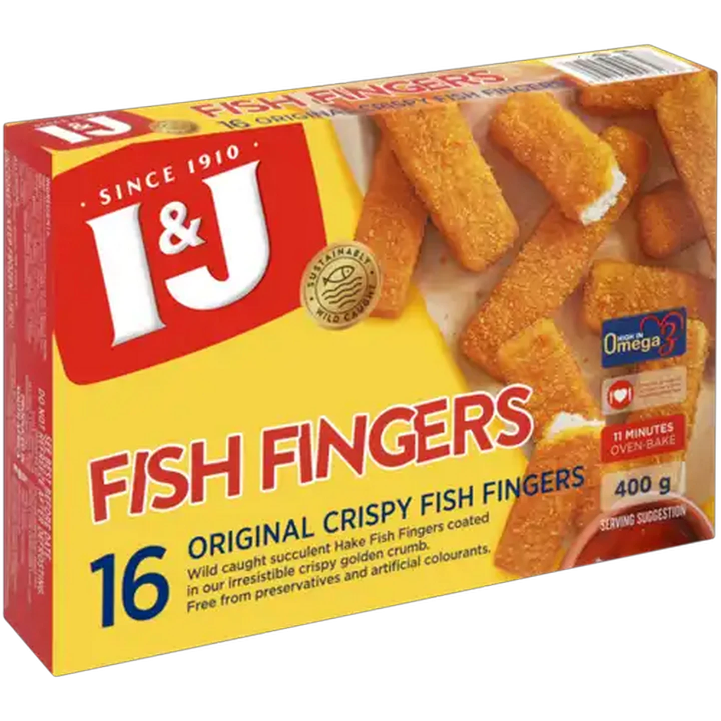Image of I&J Frozen Original Crispy Fish Fingers 400g