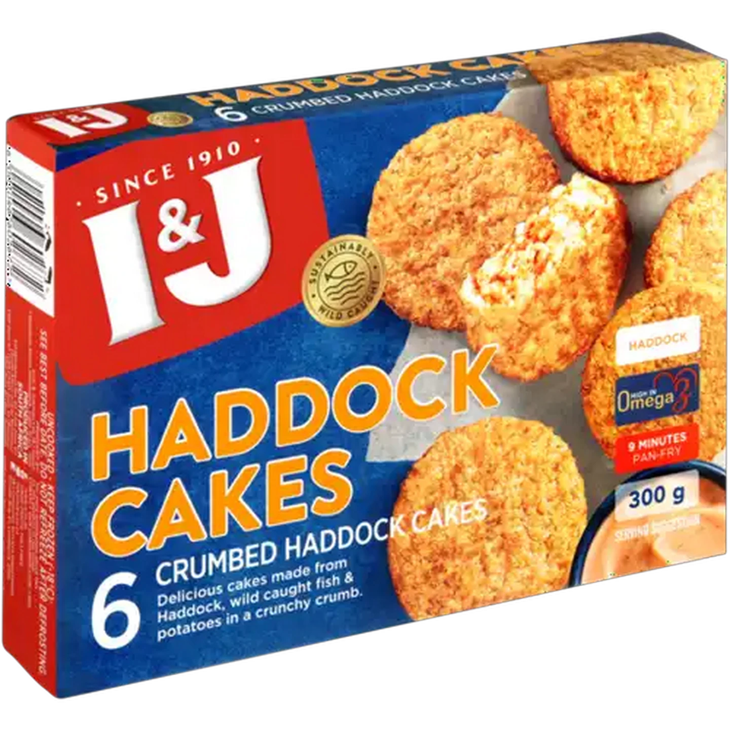 Image of I&J Frozen Haddock Fish Cakes 300g