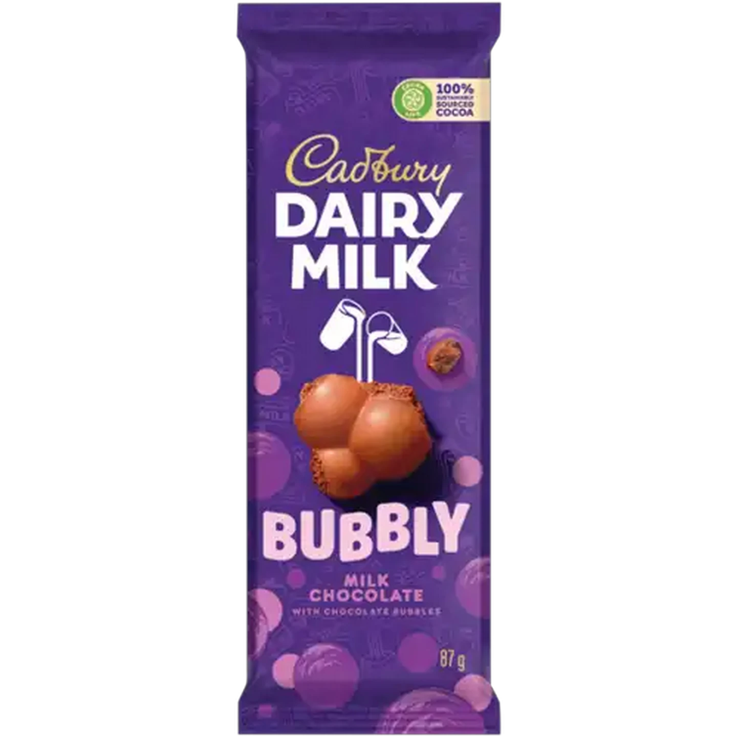 Image of Cadbury Dairy Milk Bubbly Chocolate Slab 87g