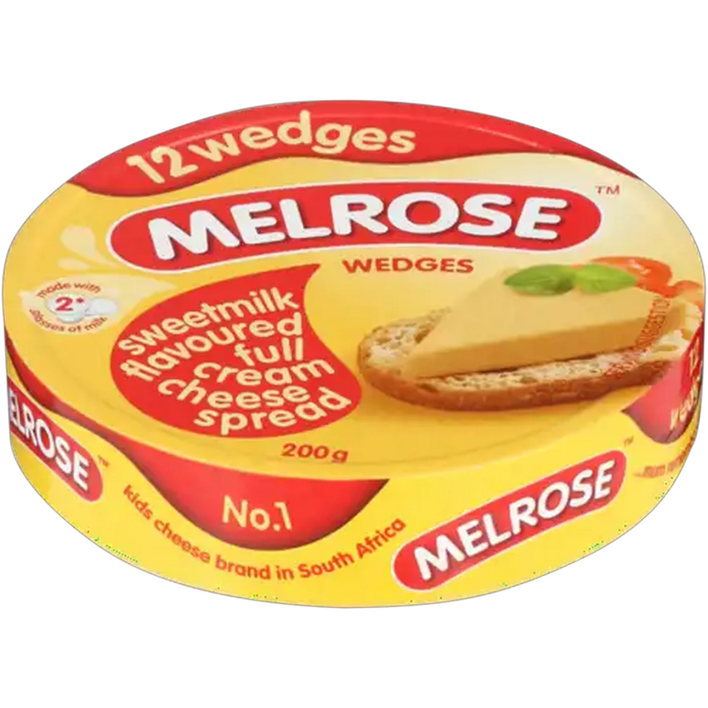 Image of Melrose Sweetmilk Flavoured Full Cream Cheese Wedges 200g