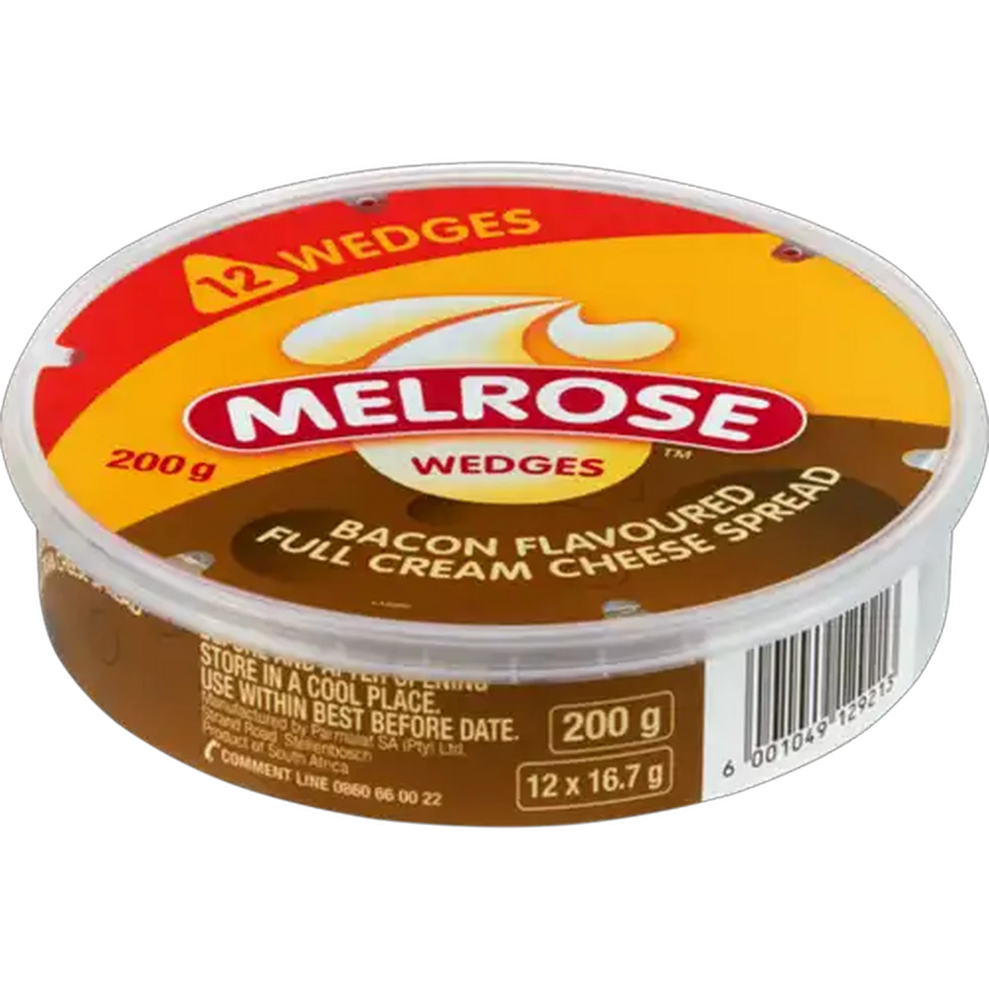 Image of Melrose Bacon Flavoured Cheese Wedges 200g