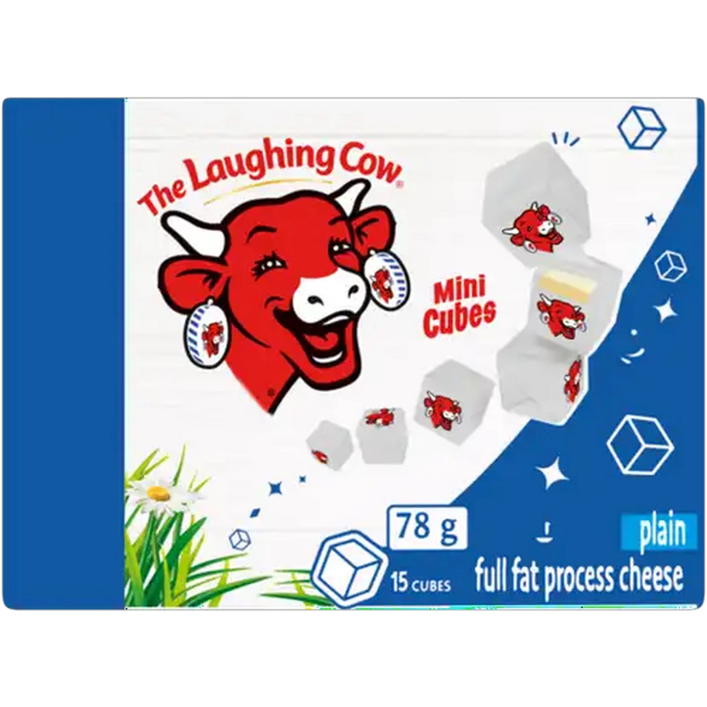 Image of The Laughing Cow Plain Full Fat Process Cheese Mini Cubes 78g