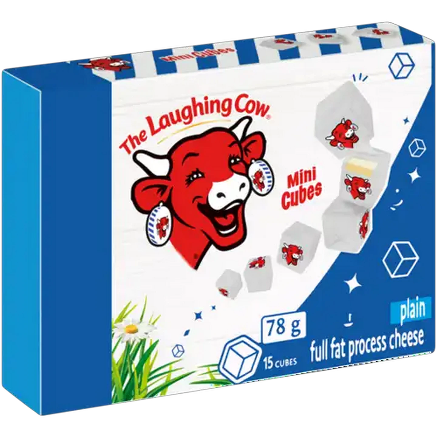 Image of The Laughing Cow Plain Full Fat Process Cheese Mini Cubes 78g