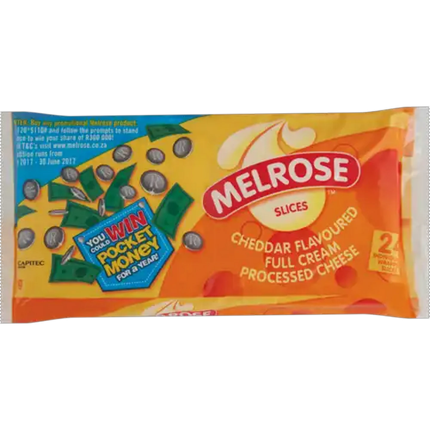 Image of Melrose Cheddar Flavoured Full Cream Processed Cheese Slices 400g
