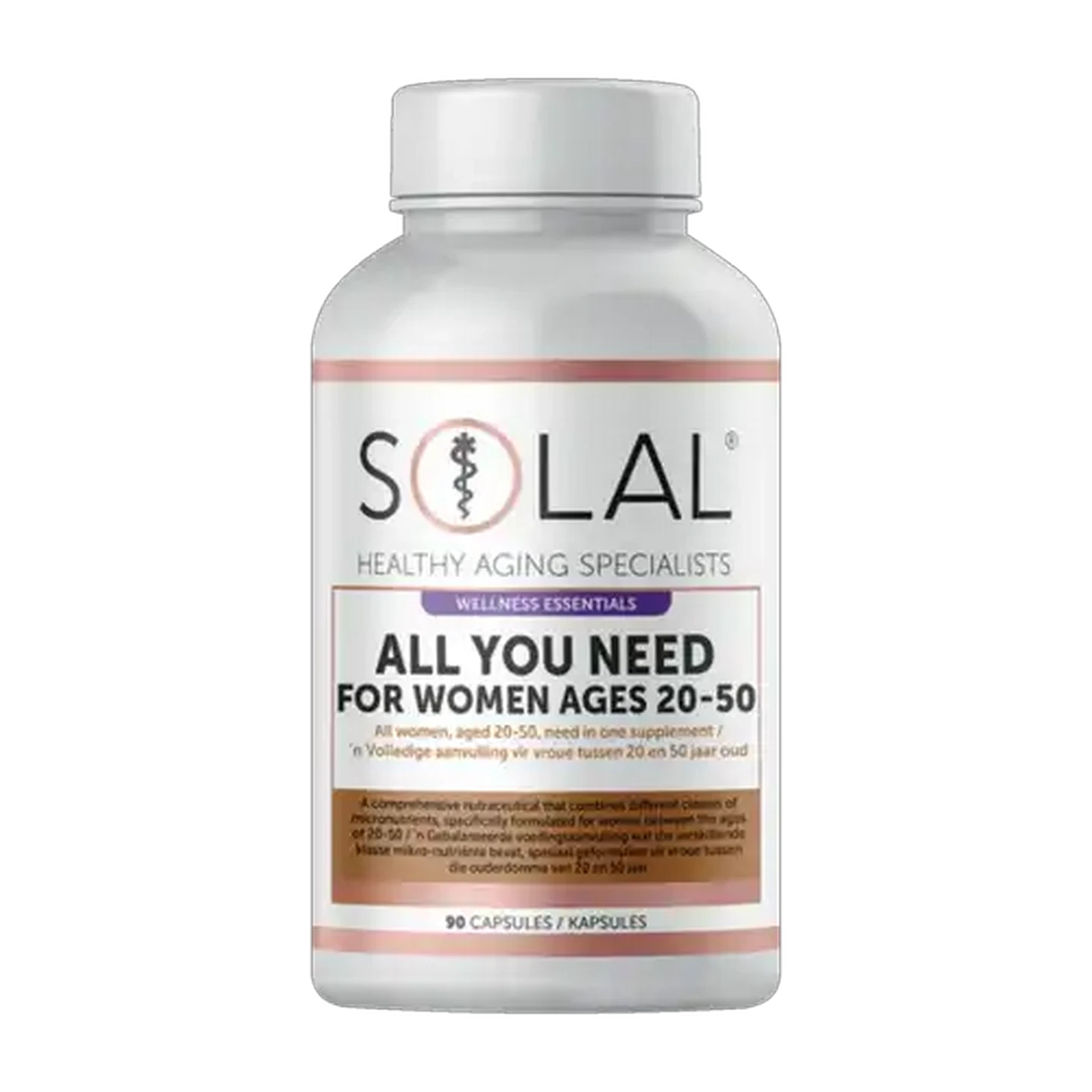 Image of Solal Ages 20-50 All You Need Multivitamin Tablet For Women 90 Pack