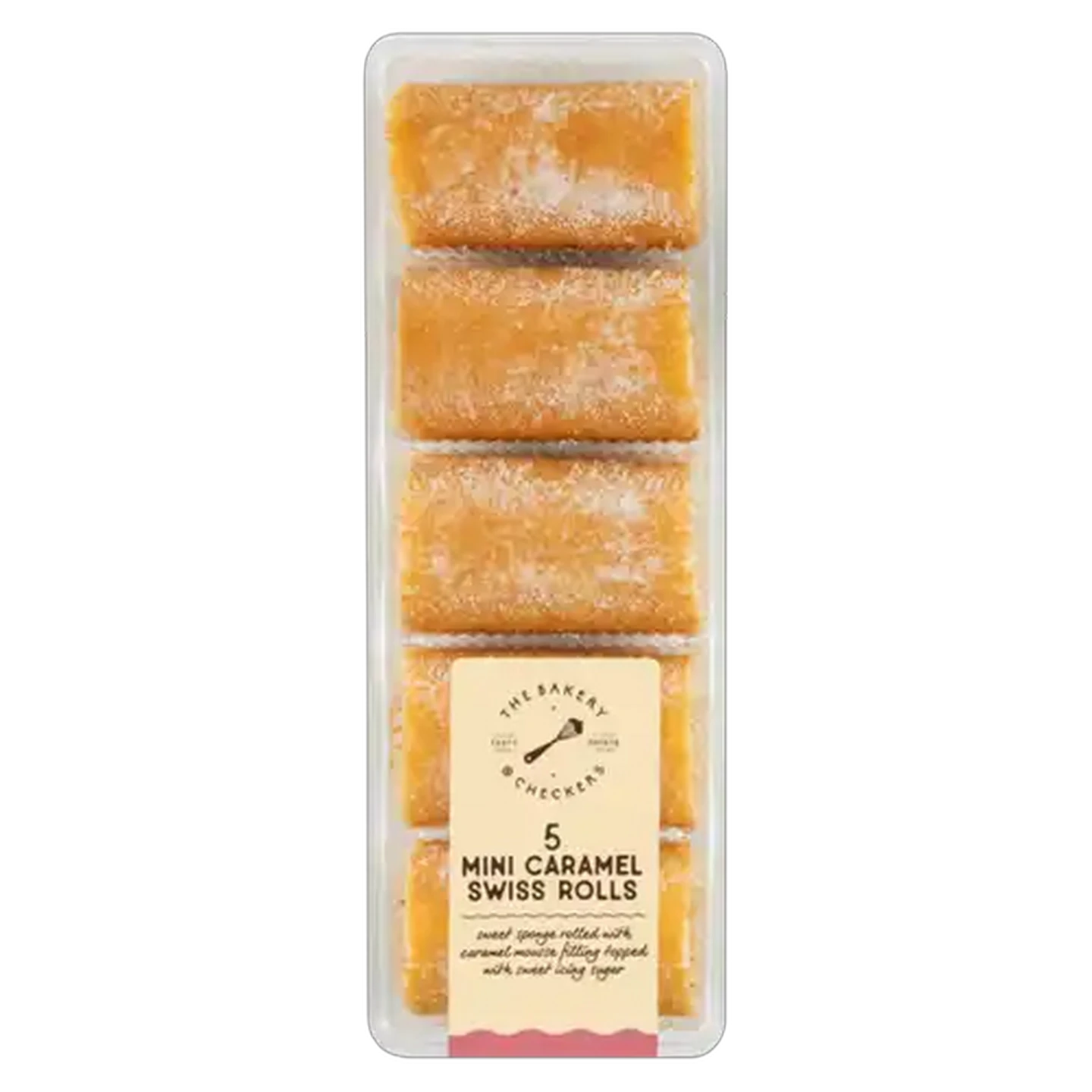 Image of The Bakery Mini Caramel Swiss Rolls 5 Pack