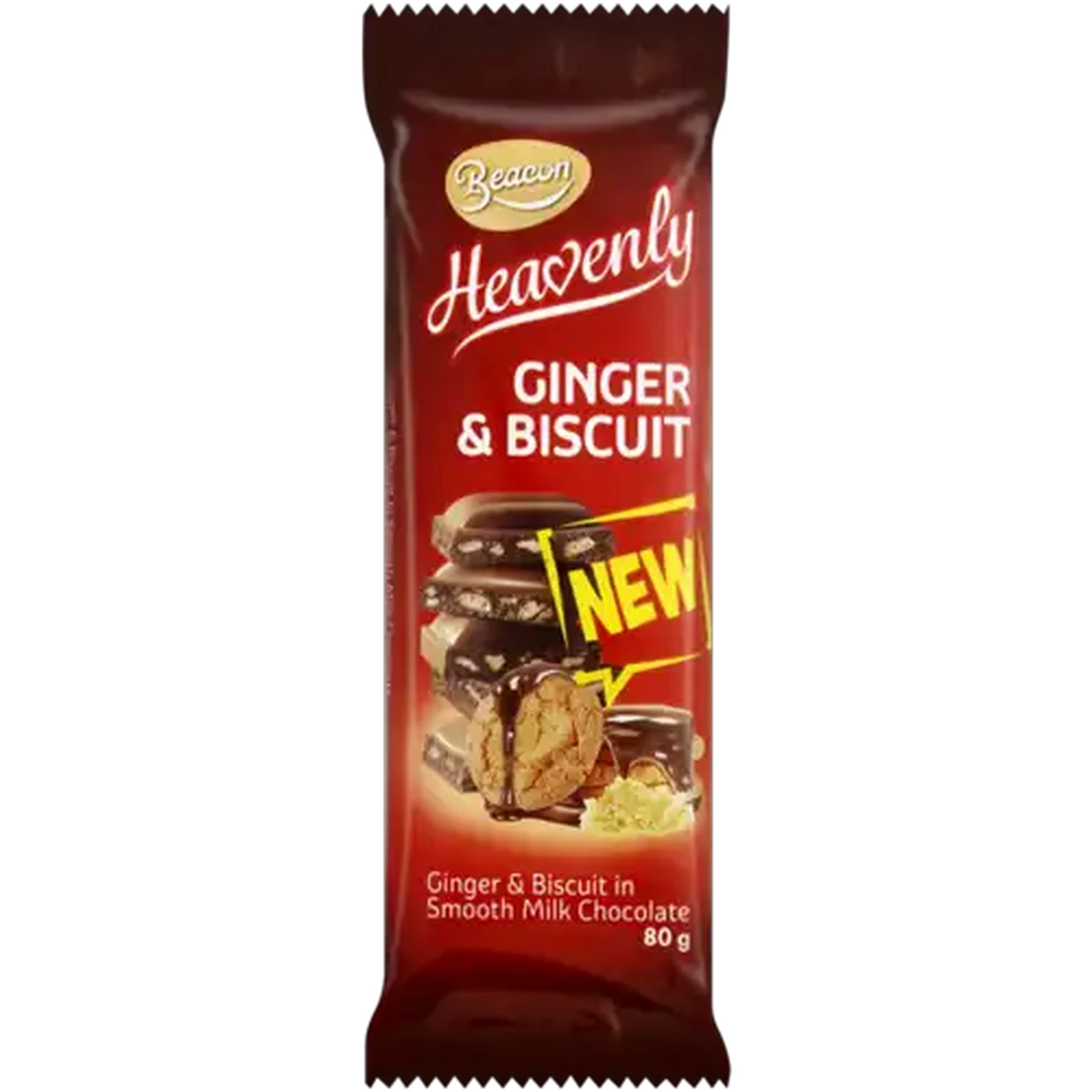 Image of Heavenly Ginger & Biscuit Chocolate Slab 80g