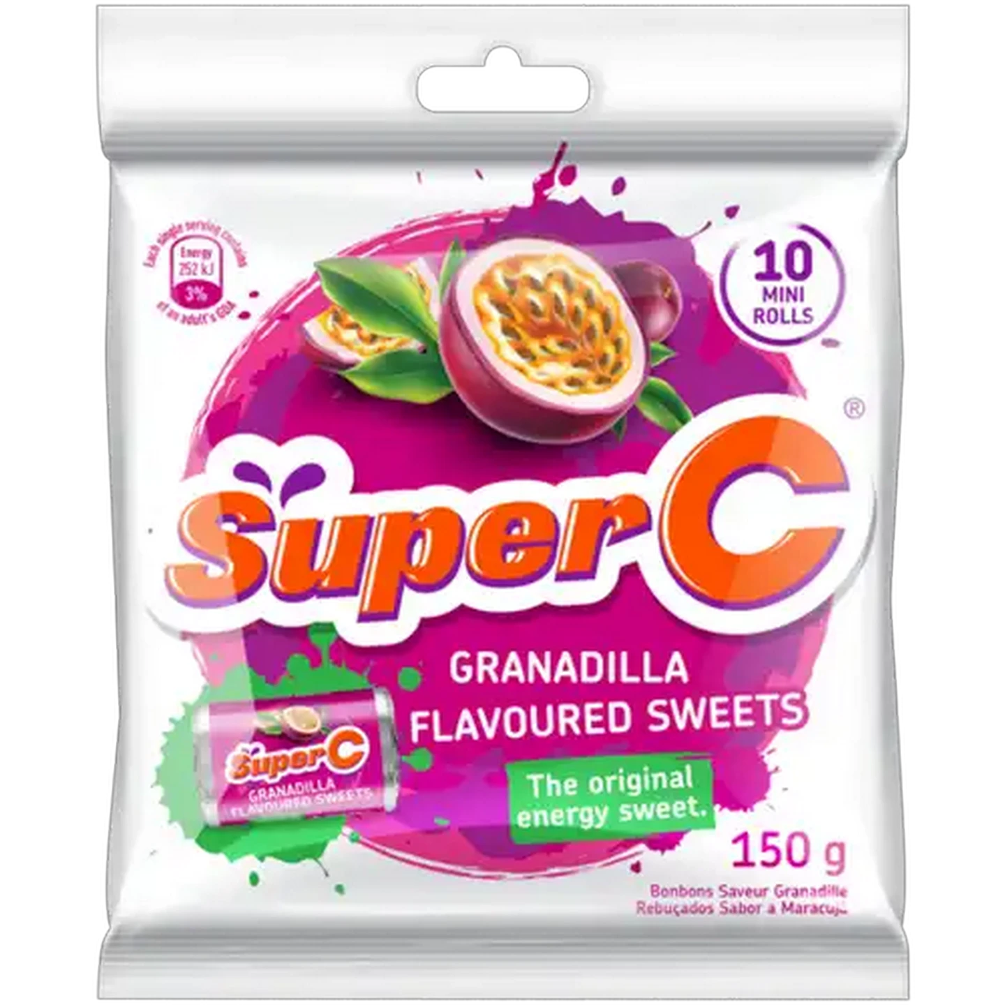 Checkers Sixty60 | Super C Granadilla Flavoured Sweets Mini Rolls 150g