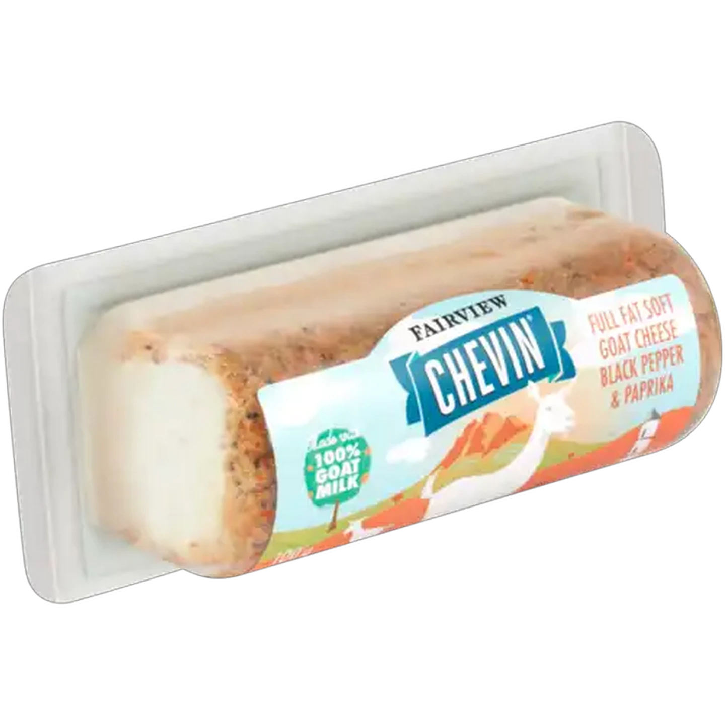 Image of Fairview Chevin Black Pepper & Paprika Full Fat Soft Goat Cheese 100g