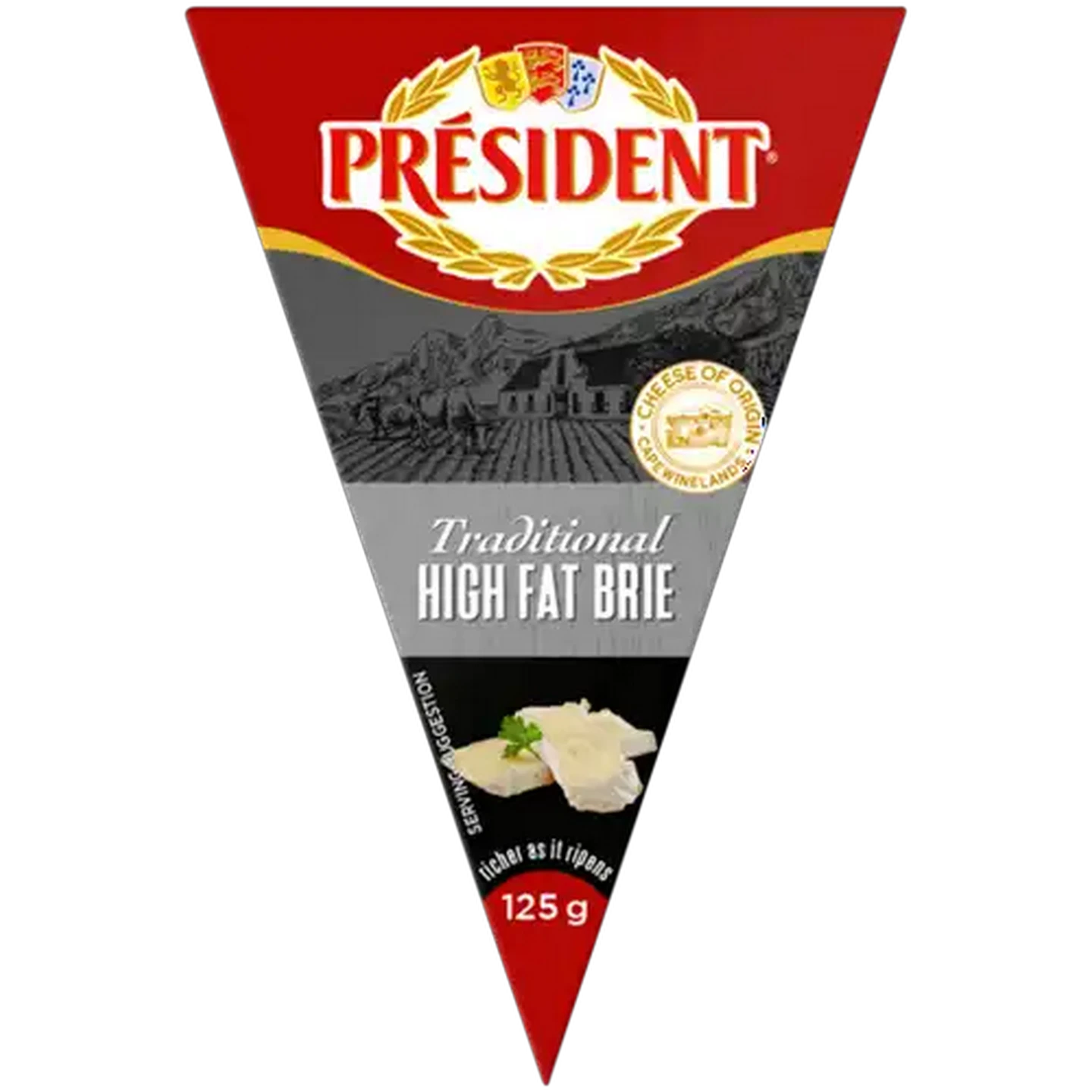 Image of Président Traditional High Fat Brie 125g