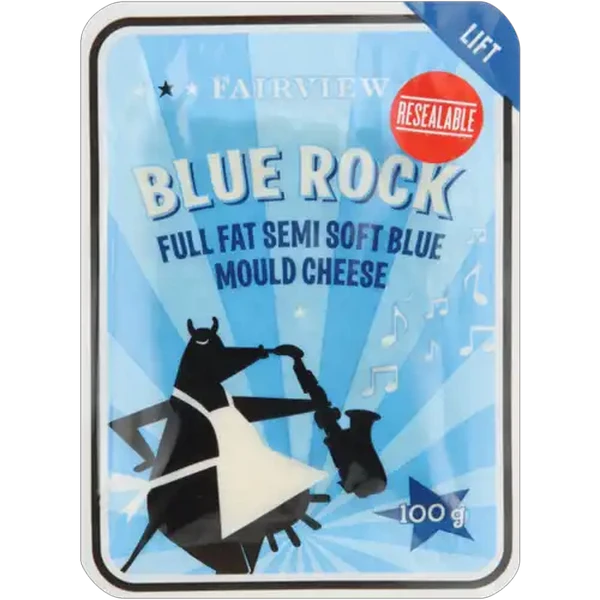 Fairview Blue Rock Full Fat Semi-Soft Blue Mould Cheese 100g