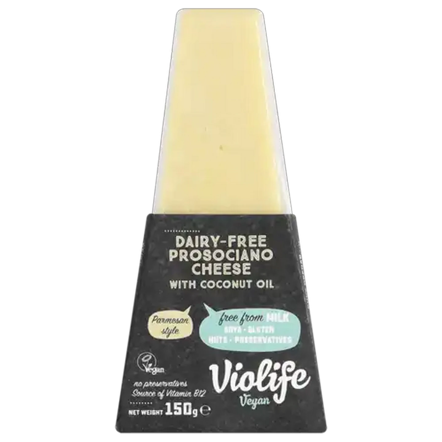 Image of Violife Vegan Dairy Free Parmesan Style Prosociano Cheese With Coconut Oil 150g