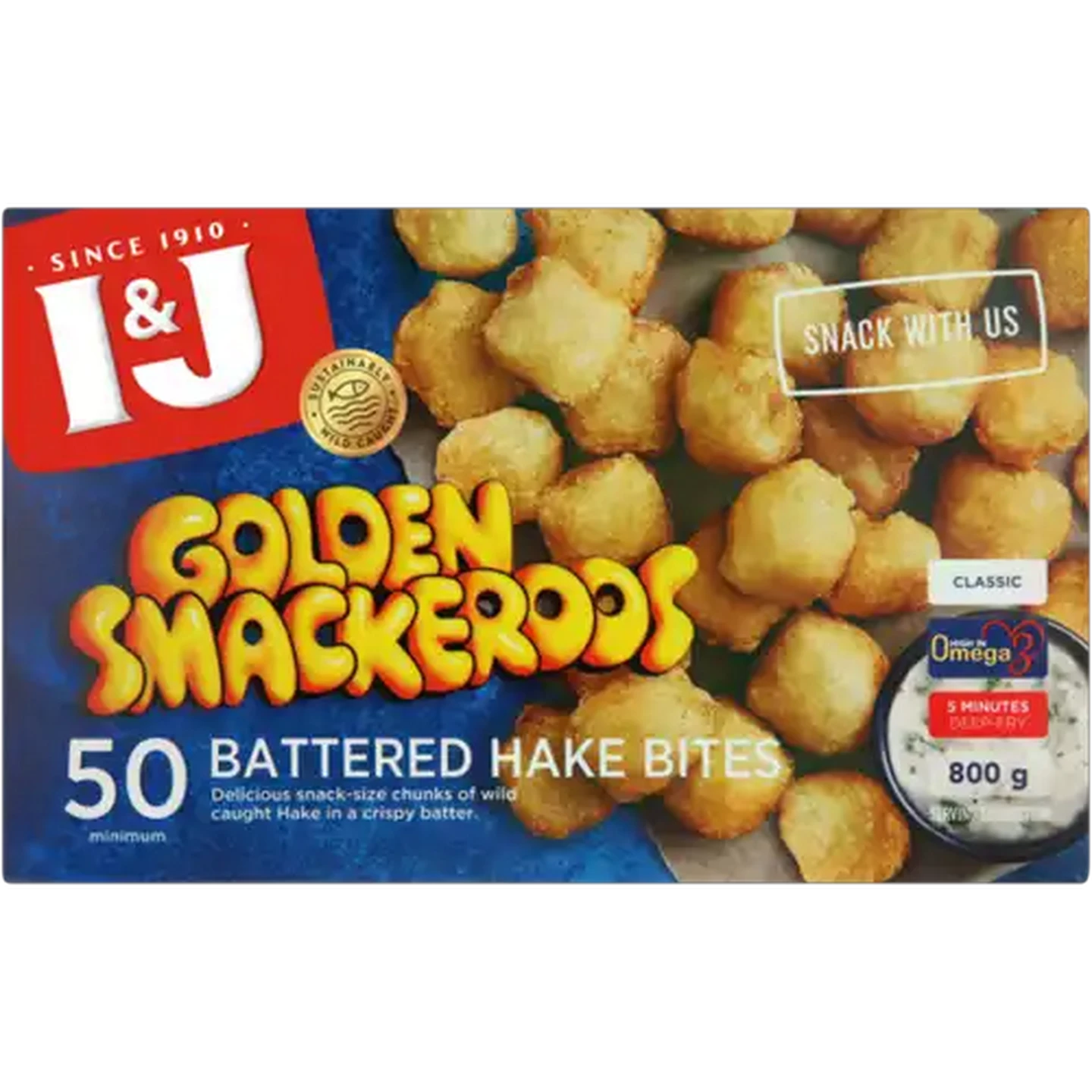 Image of I&J Frozen Classic Golden Smackeroos 800g