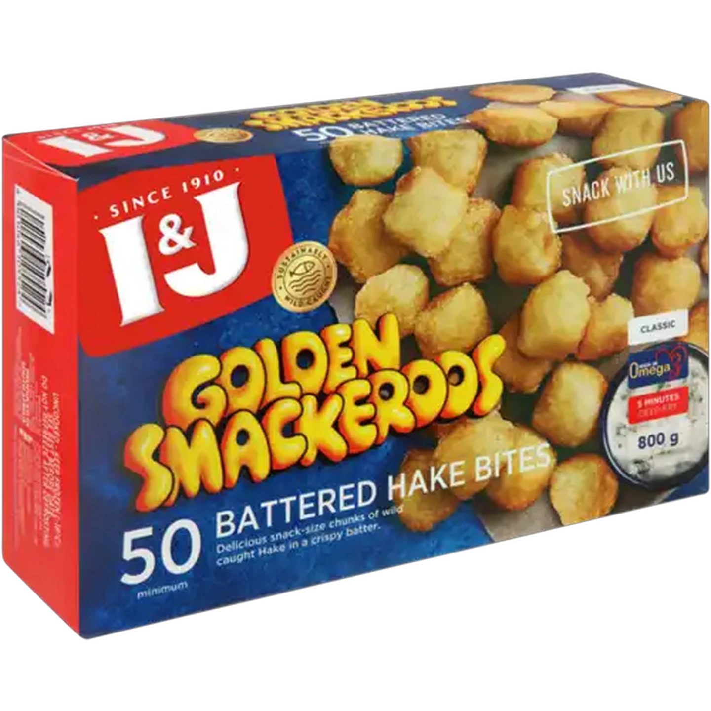 Image of I&J Frozen Classic Golden Smackeroos 800g