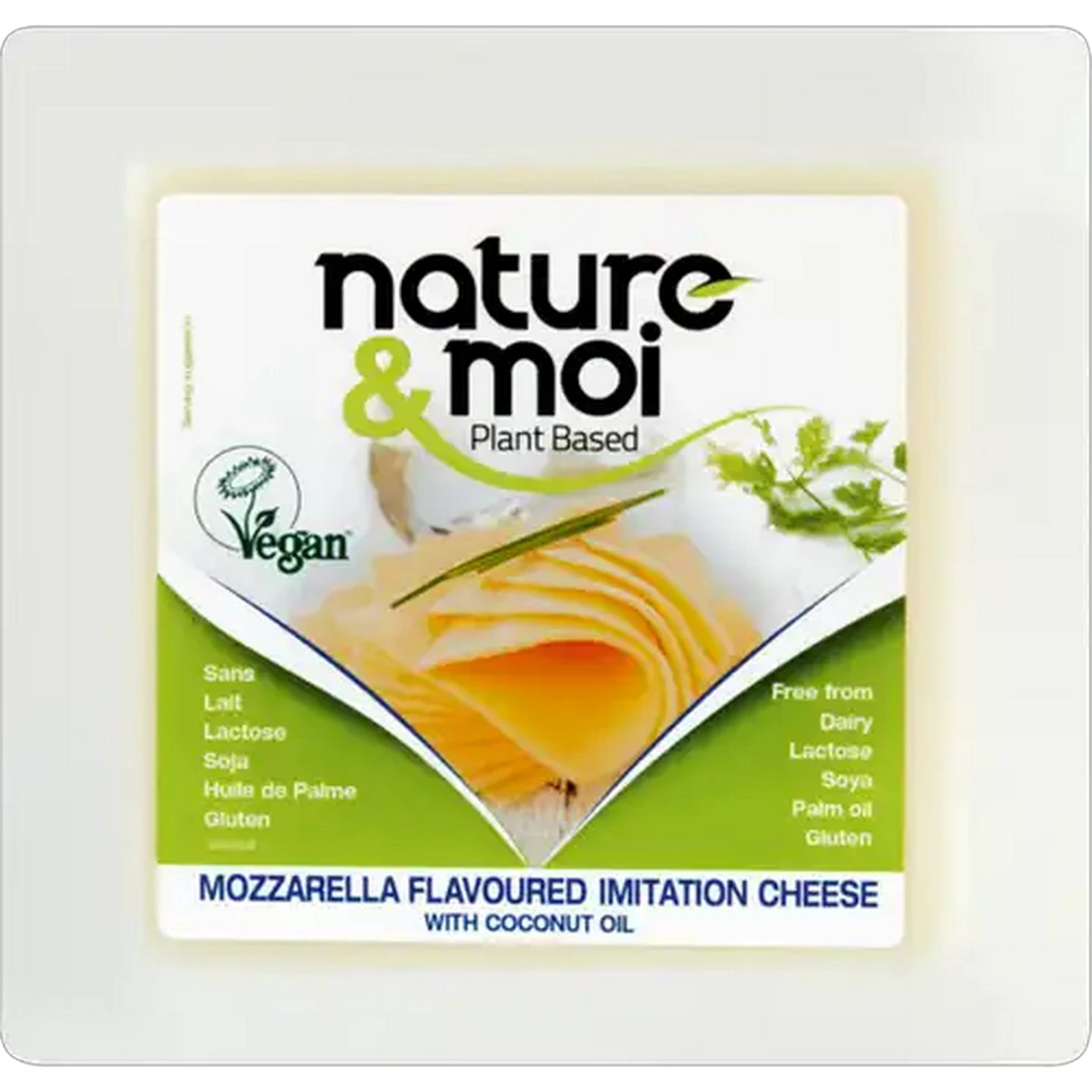 Image of Nature & Moi Plant Based Mozzarella Flavoured Imitation Cheese 200g