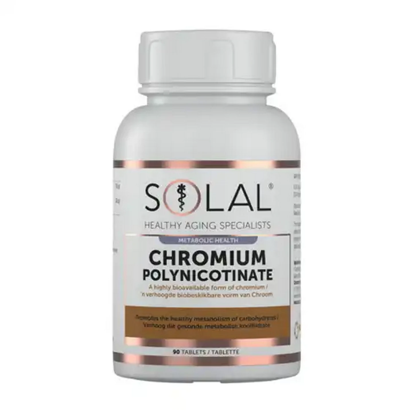 Image of Solal Metabolic Health Chromium Polynicotinate Tablets 90 Pack