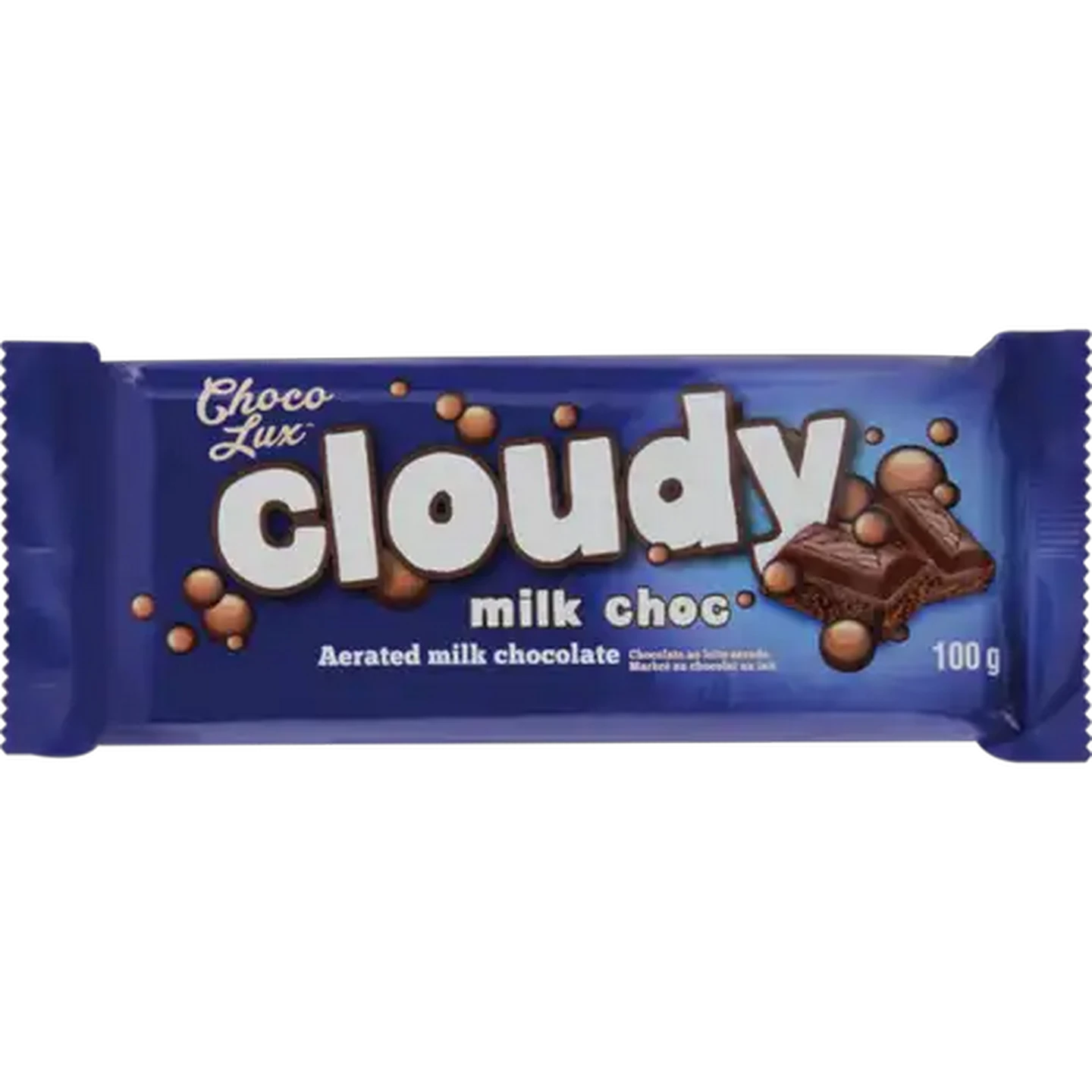 Image of Choco Lux Aerated Milk Chocolate Slab 100g